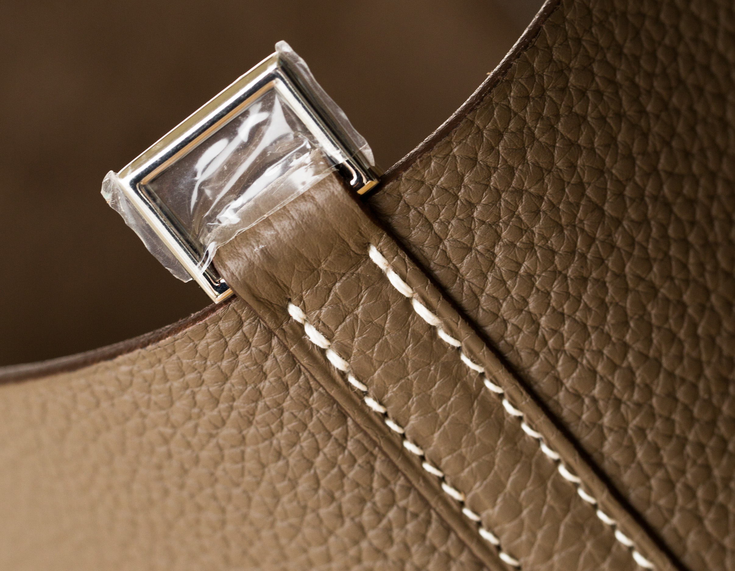 爱马仕包包官网 Hermes Picotin 22cm 大象灰原厂tc牛皮水桶包