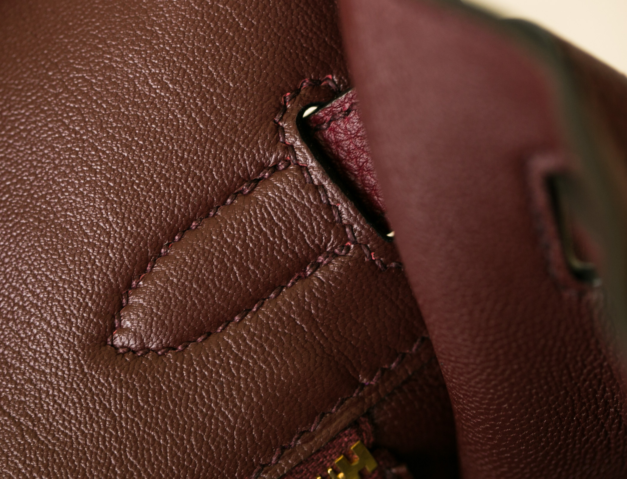 Hermes Birkin30cm 爱马仕CK55爱马仕红 原厂togo牛皮铂金包 金扣
