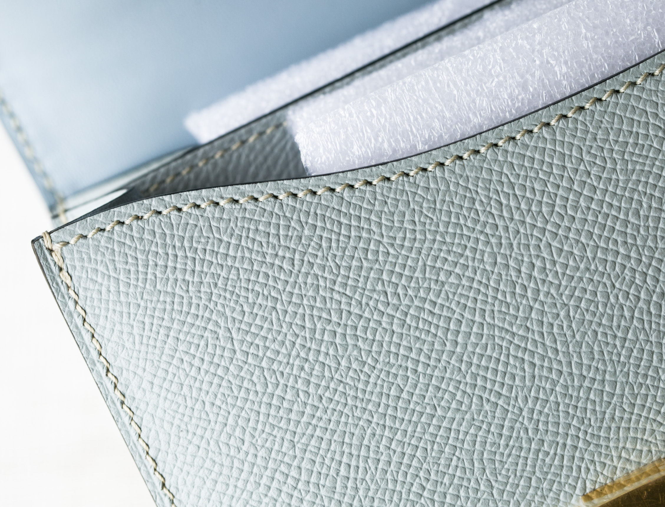 爱马仕康斯坦包 Hermes Constance 24cm J7亚麻蓝原厂epsom牛皮