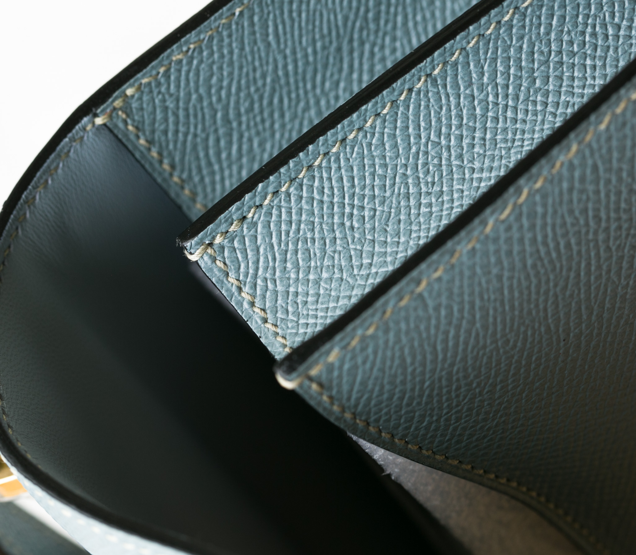 爱马仕康斯坦包 Hermes Constance 24cm J7亚麻蓝原厂epsom牛皮