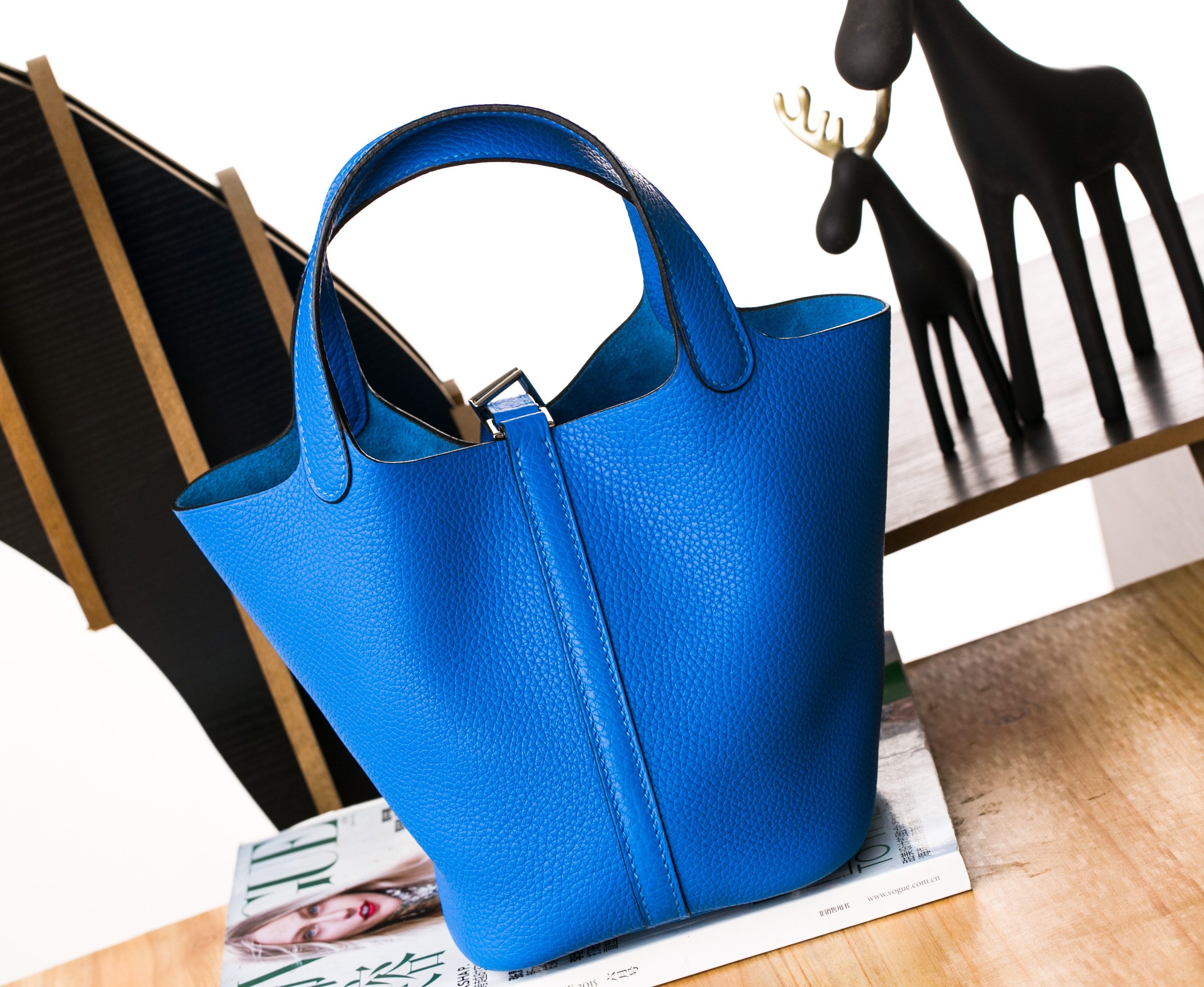 Hermes Picotin 18cm 爱马仕B3坦桑尼亚蓝原厂TC皮菜篮子包