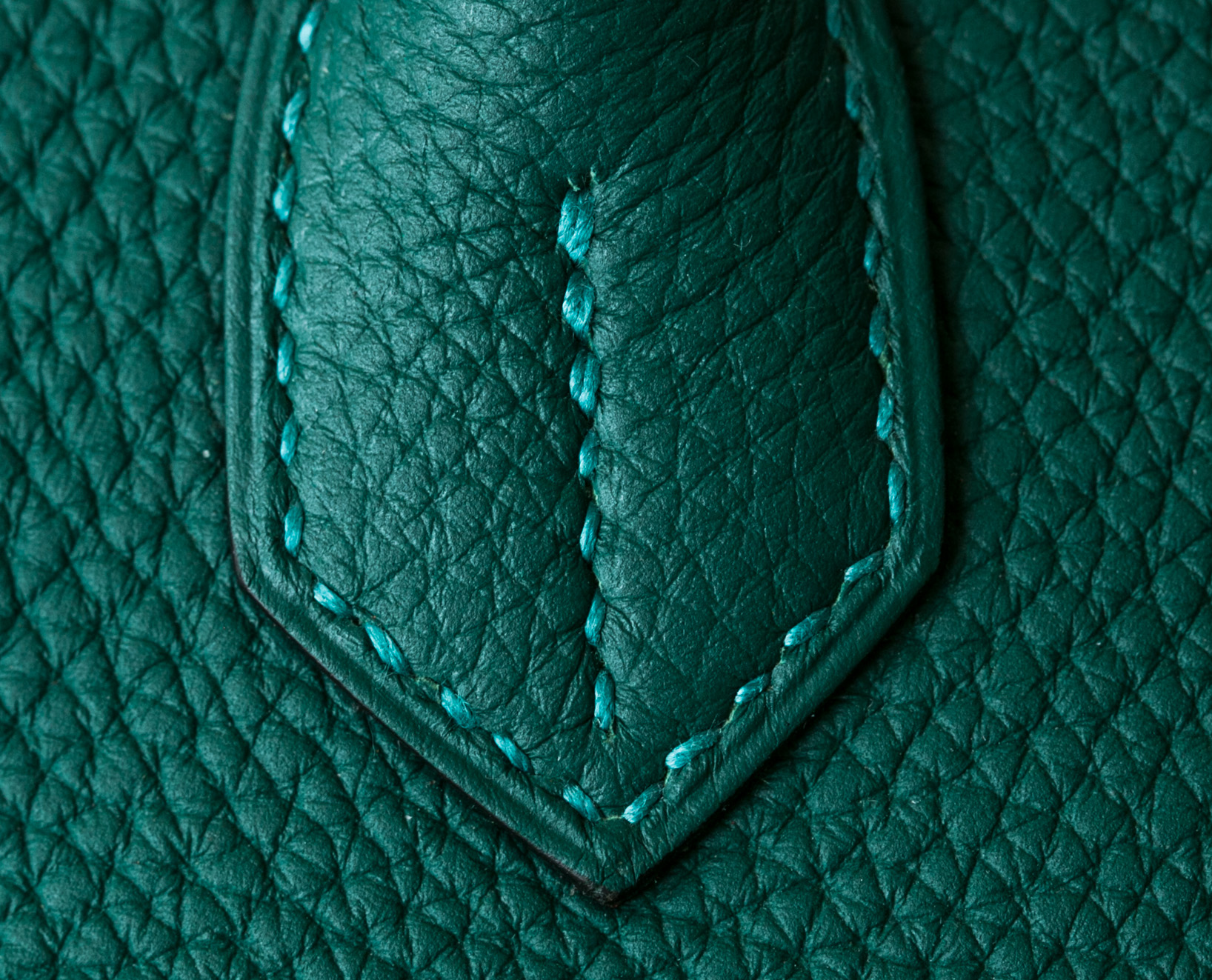 爱马仕女包 Hermes Birkin30cm Z6孔雀绿原厂顶级togo牛皮铂金包