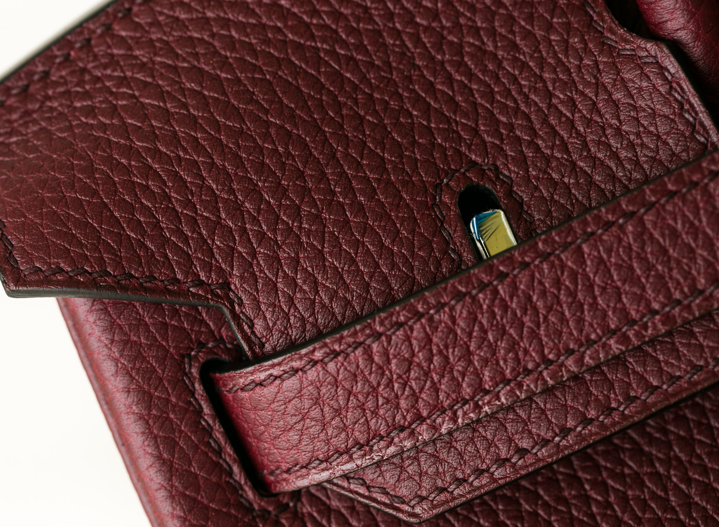 Hermes Birkin30cm 爱马仕CK55爱马仕红 原厂togo牛皮铂金包 金扣