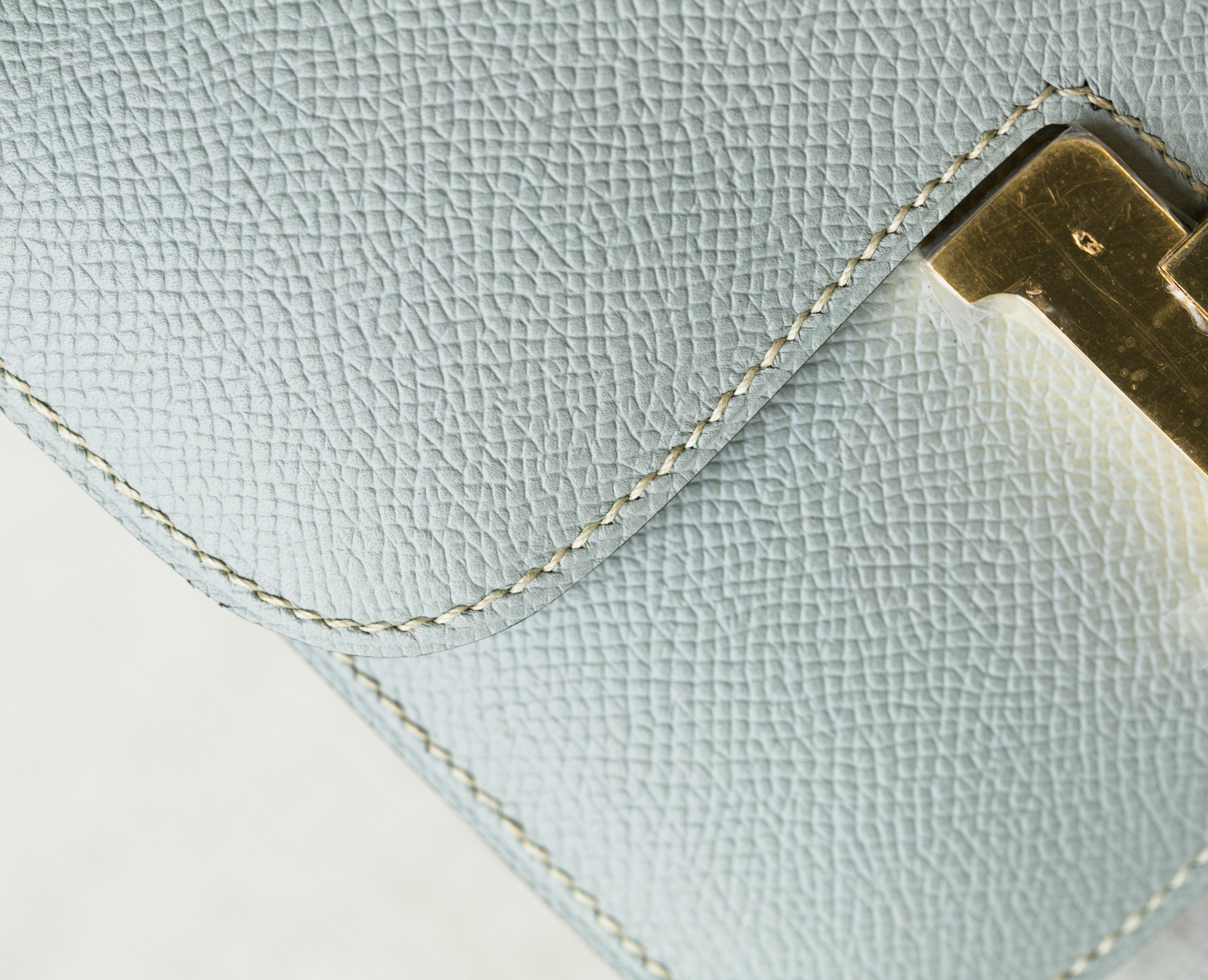 爱马仕康斯坦包 Hermes Constance 24cm J7亚麻蓝原厂epsom牛皮