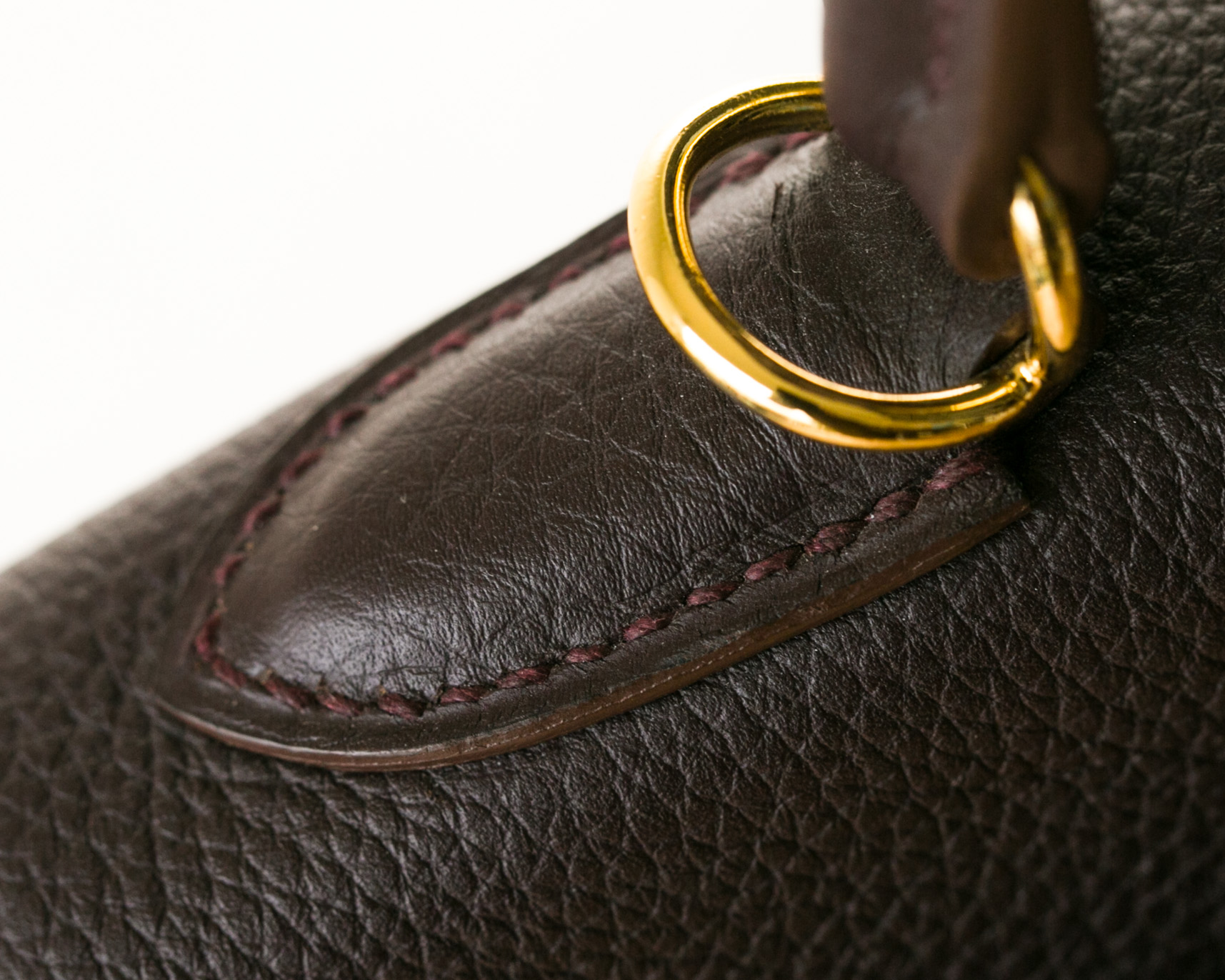爱马仕凯莉包 Hermes Kelly32cm 4H深咖啡色进口togo牛皮
