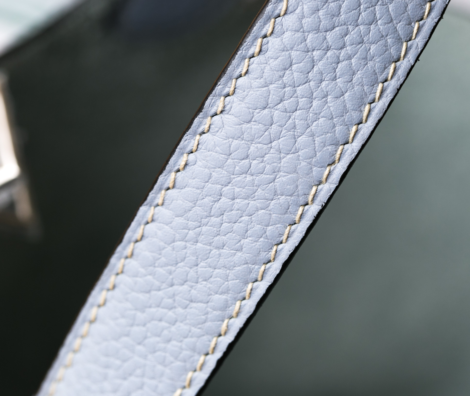 爱马仕水桶包 Hermes Picotin 22cm J7亚麻蓝原厂顶级tc牛皮 银扣