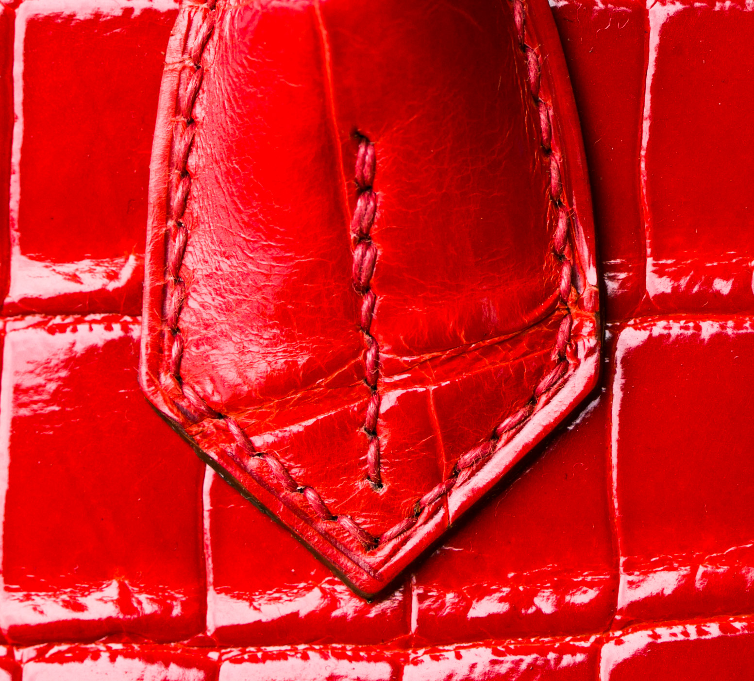 爱马仕包包官网 Hermes Birkin30cm 法拉利红亮面两点鳄鱼皮铂金包