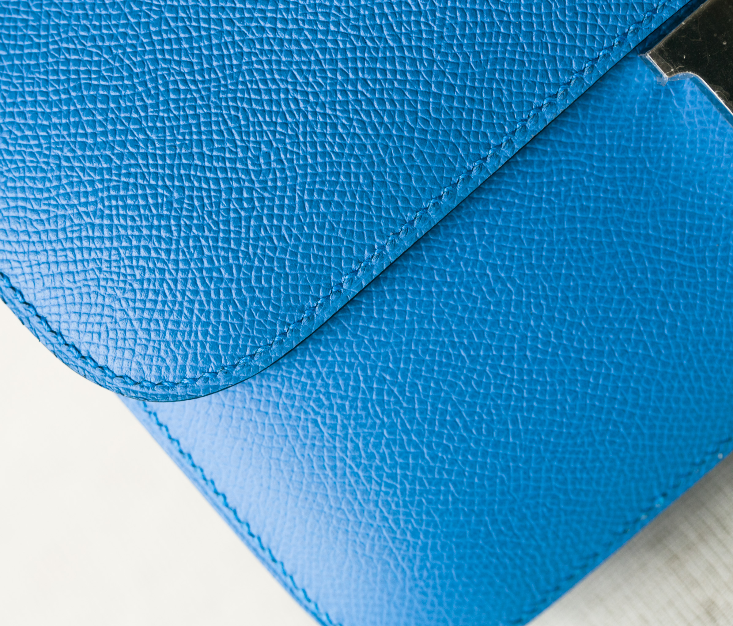 爱马仕包包官网 Hermes Constance 26cm 2T天堂蓝epsom皮空姐包