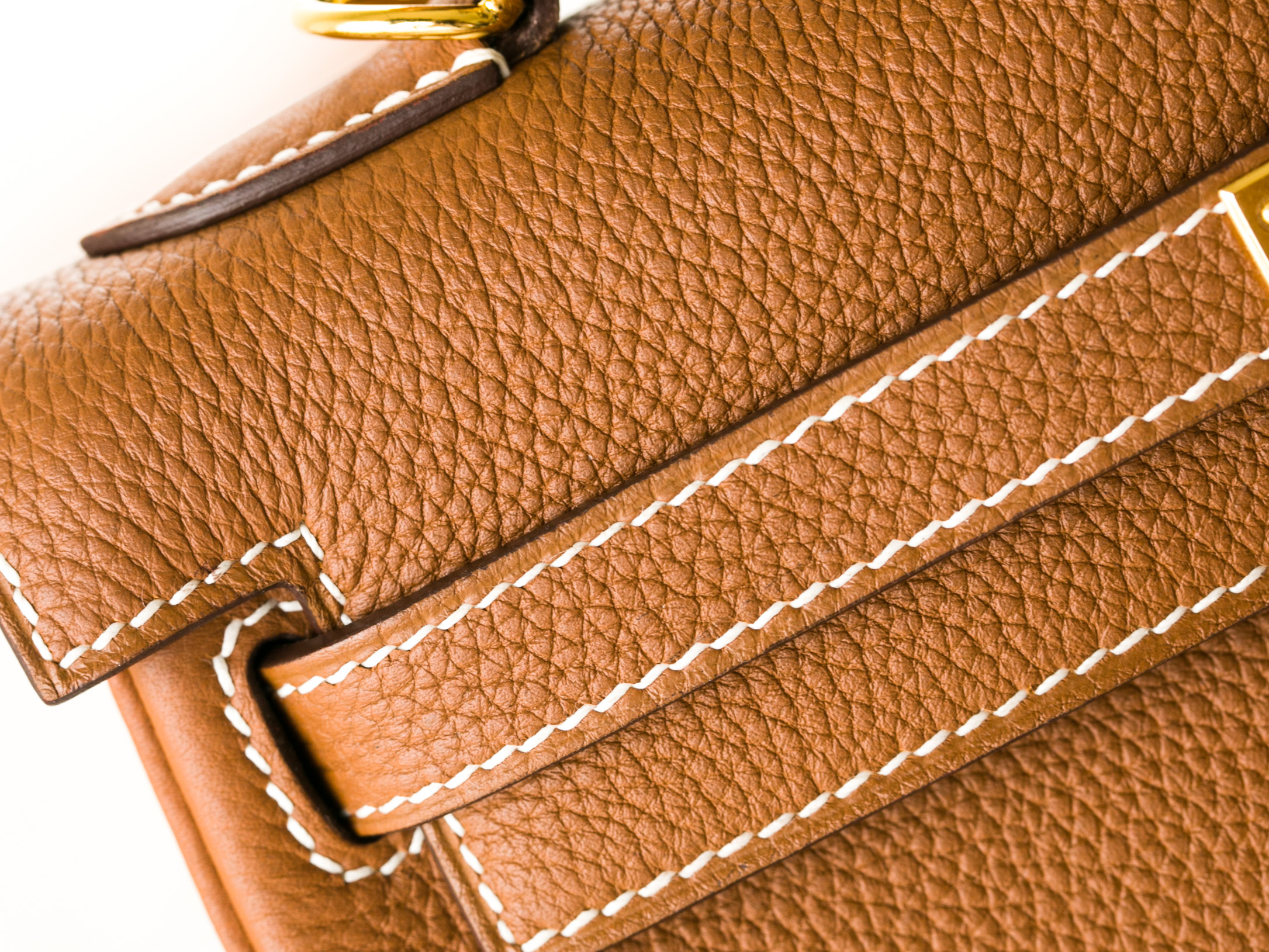 爱马仕包包官网 Hermes Kelly28cm CK37金色进口togo牛皮凯莉包
