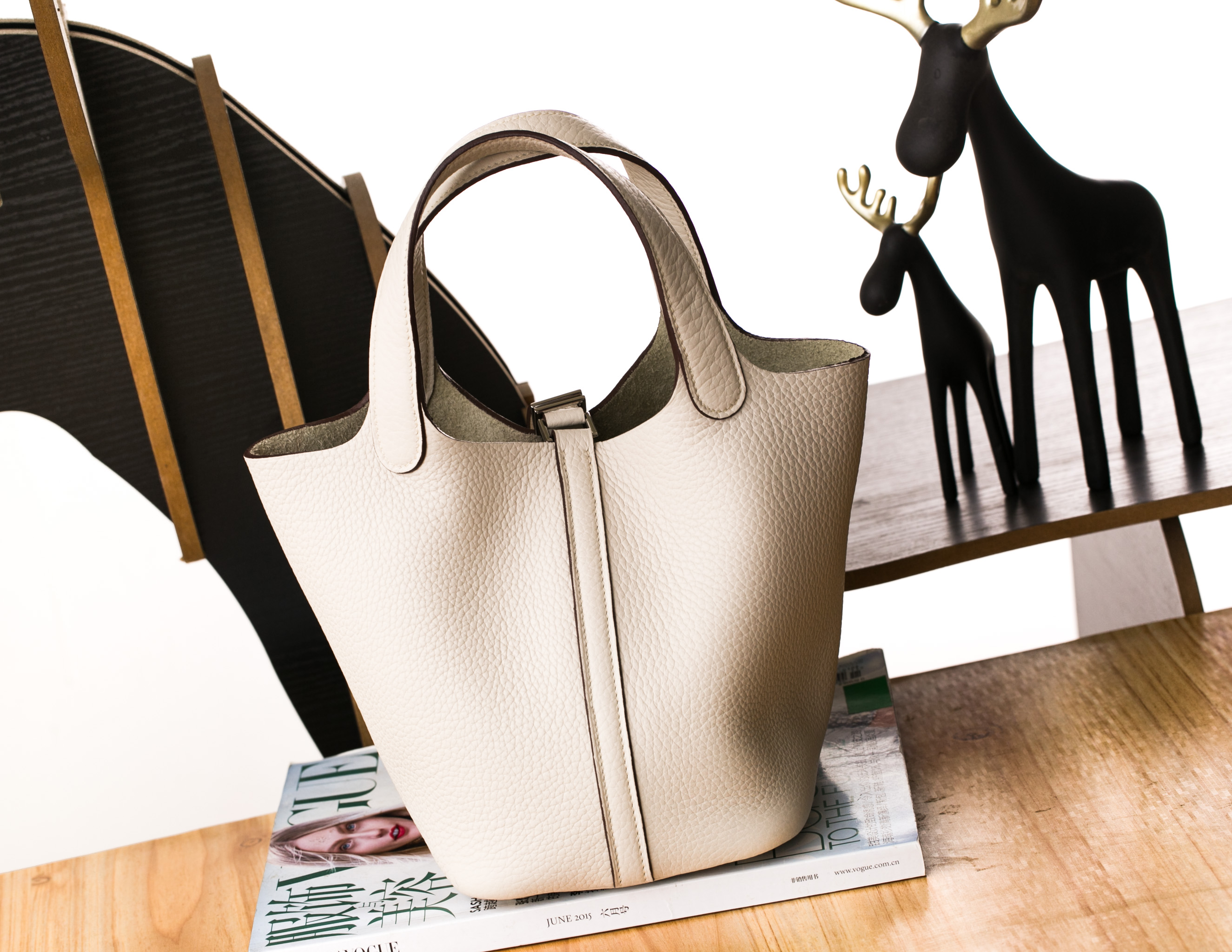 爱马仕女包 Hermes Picotin 18cm 3C羊毛白原厂顶级TC牛皮水桶包