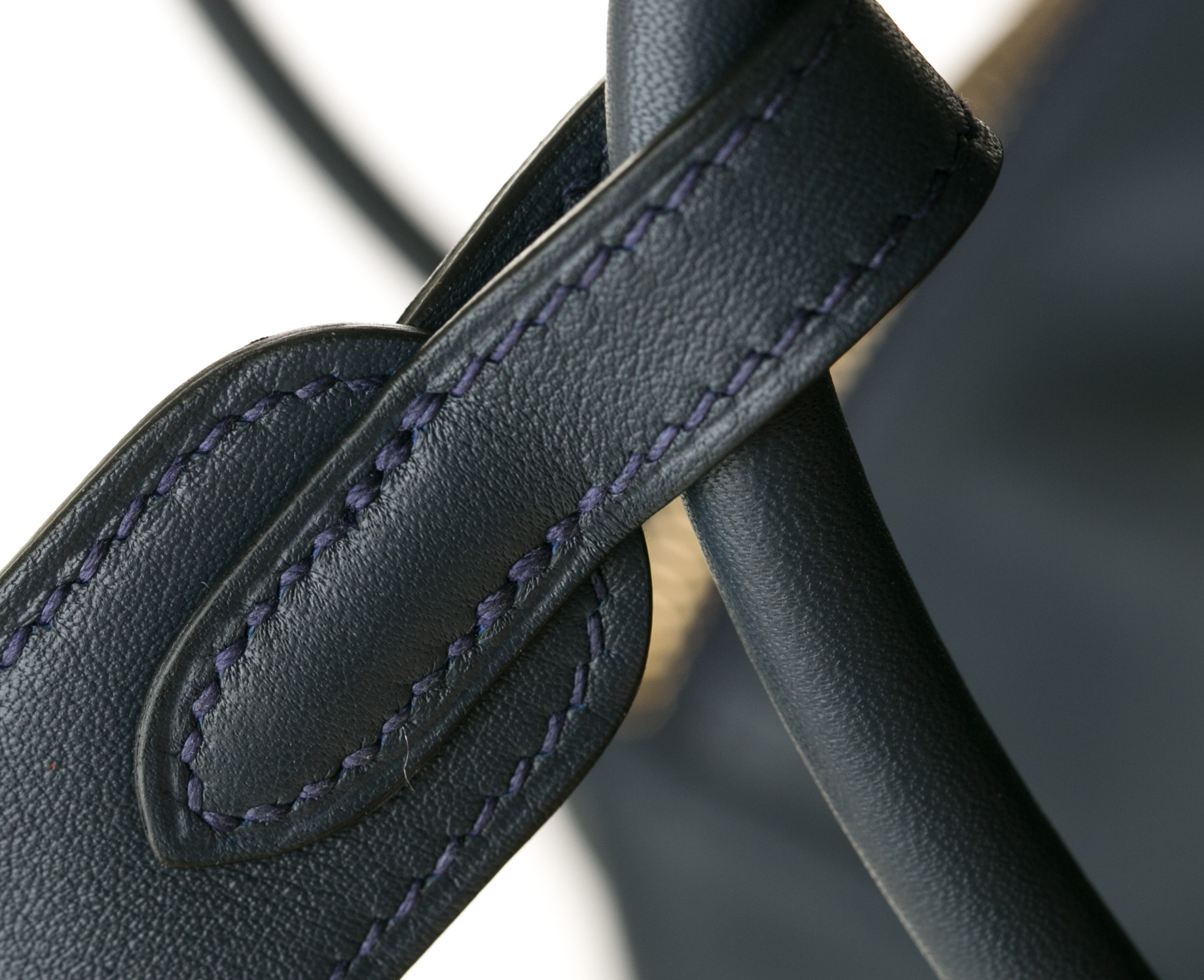 爱马仕琳迪包 Hermes Lindy30cm 午夜蓝拼罂粟橘口Swift牛皮