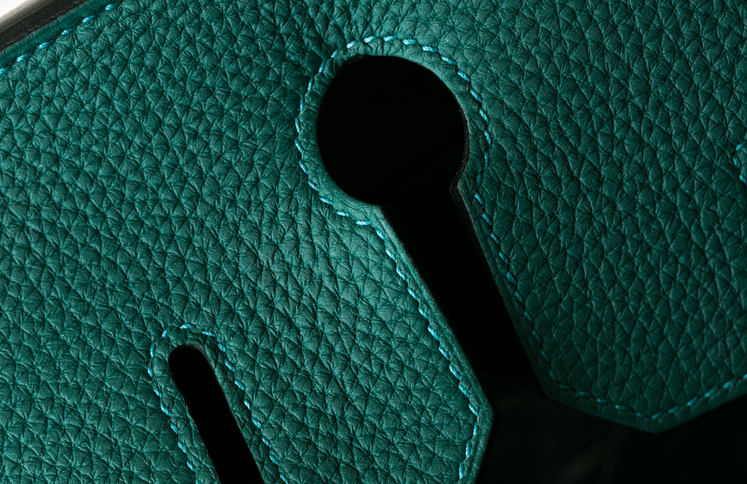 爱马仕女包 Hermes Birkin30cm Z6孔雀绿原厂顶级togo牛皮铂金包