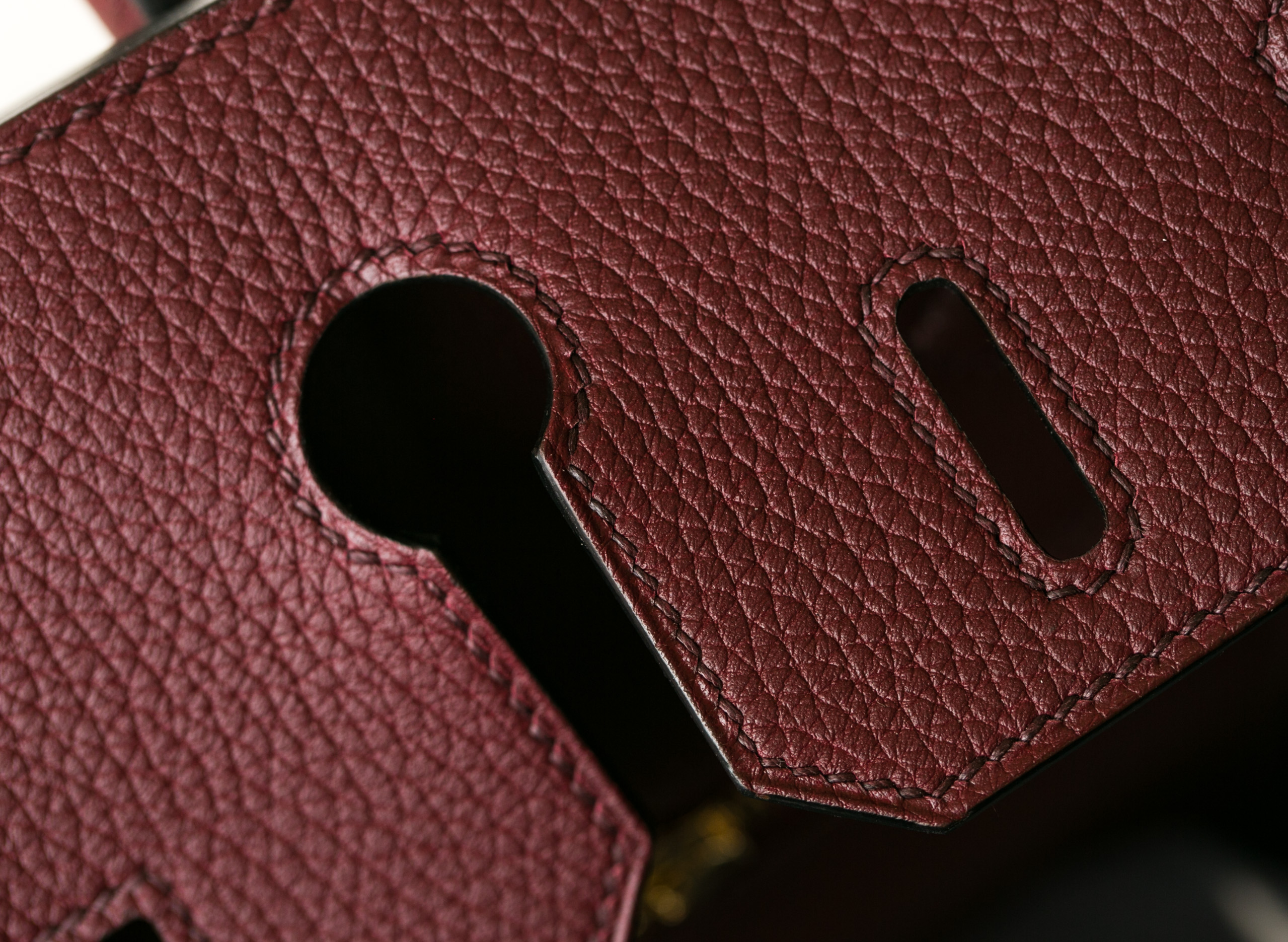Hermes Birkin30cm 爱马仕CK55爱马仕红 原厂togo牛皮铂金包 金扣