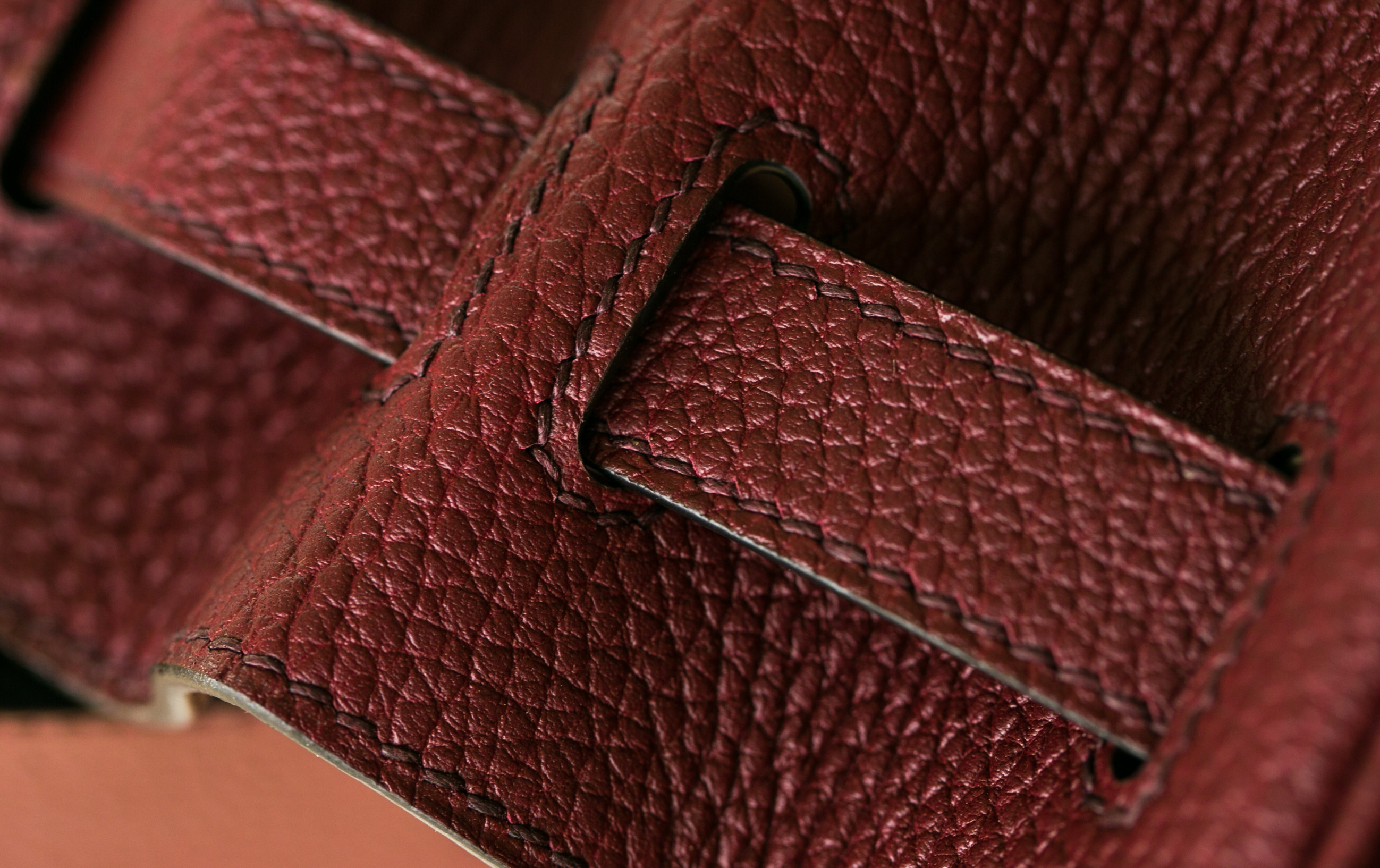 Hermes Birkin30cm 爱马仕CK55爱马仕红 原厂togo牛皮铂金包 金扣