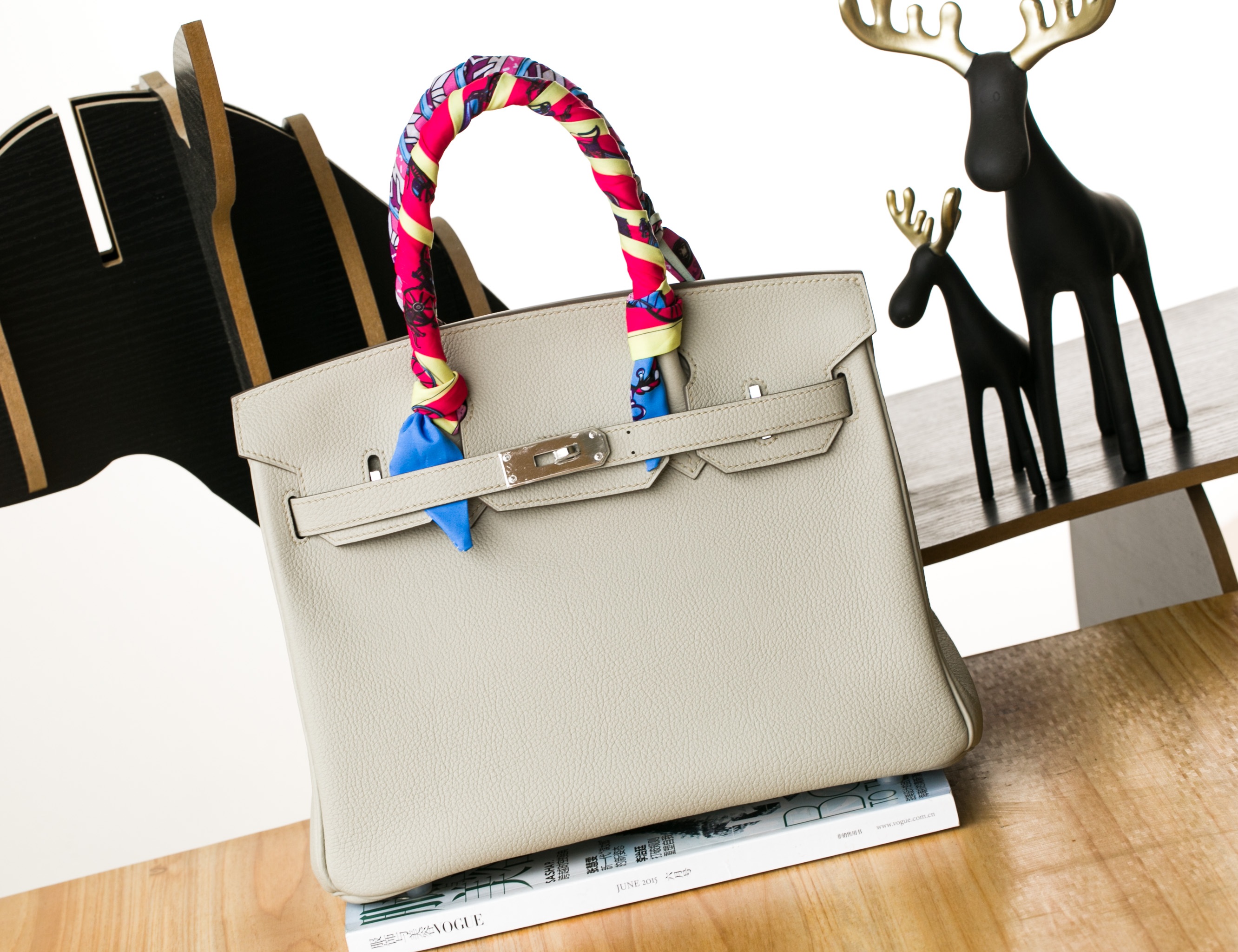 Hermes爱马仕铂金包 1F珍珠灰原厂顶级togo牛皮Birkin30cm