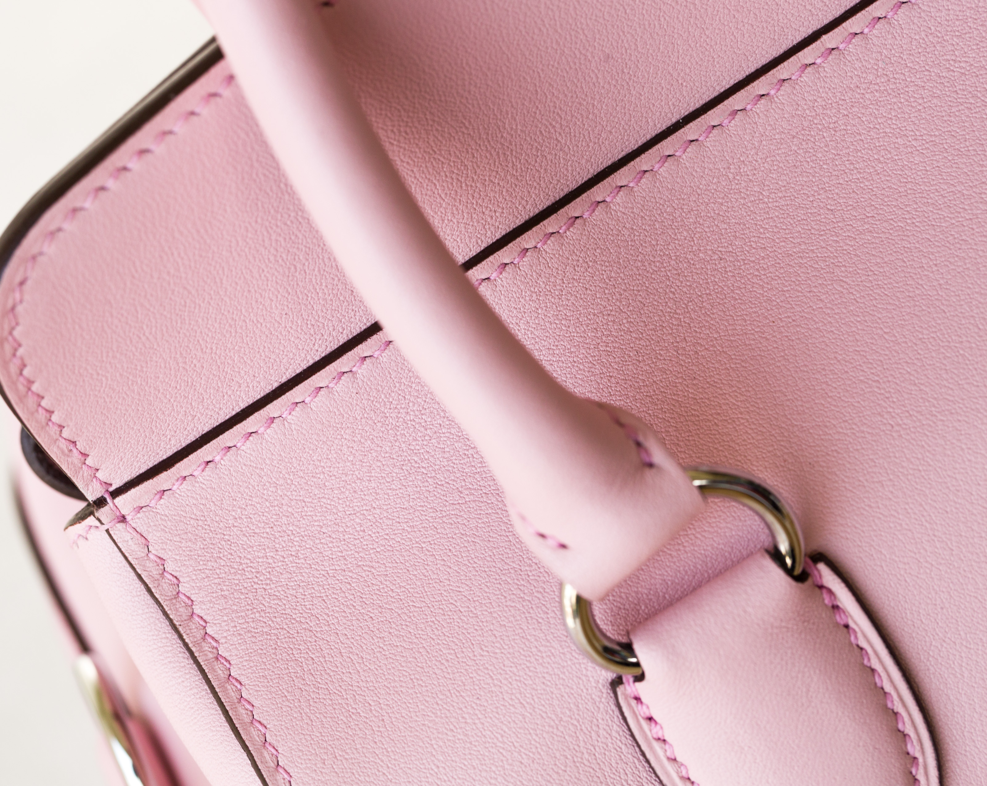 爱马仕新款女包 Hermes Toolbox 20/26cm 3Q水粉色原厂swift牛皮