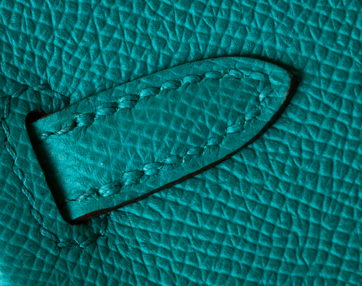爱马仕Birkin包价格 Hermes 7V湖水绿原厂epsom牛皮铂金包25cm