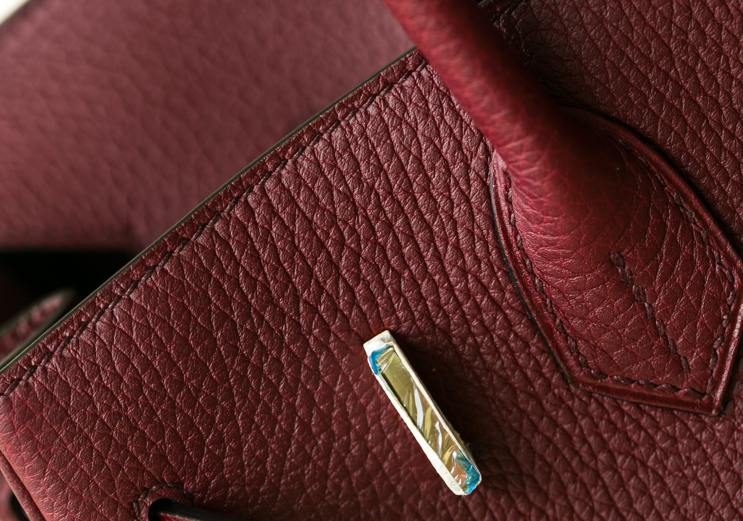 Hermes Birkin30cm 爱马仕CK55爱马仕红 原厂togo牛皮铂金包 金扣