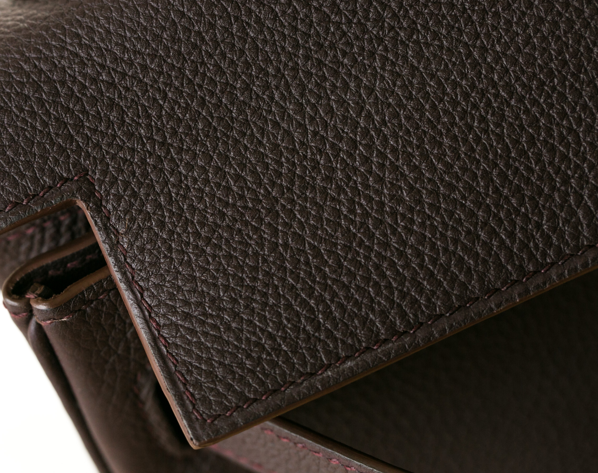 爱马仕凯莉包 Hermes Kelly32cm 4H深咖啡色进口togo牛皮