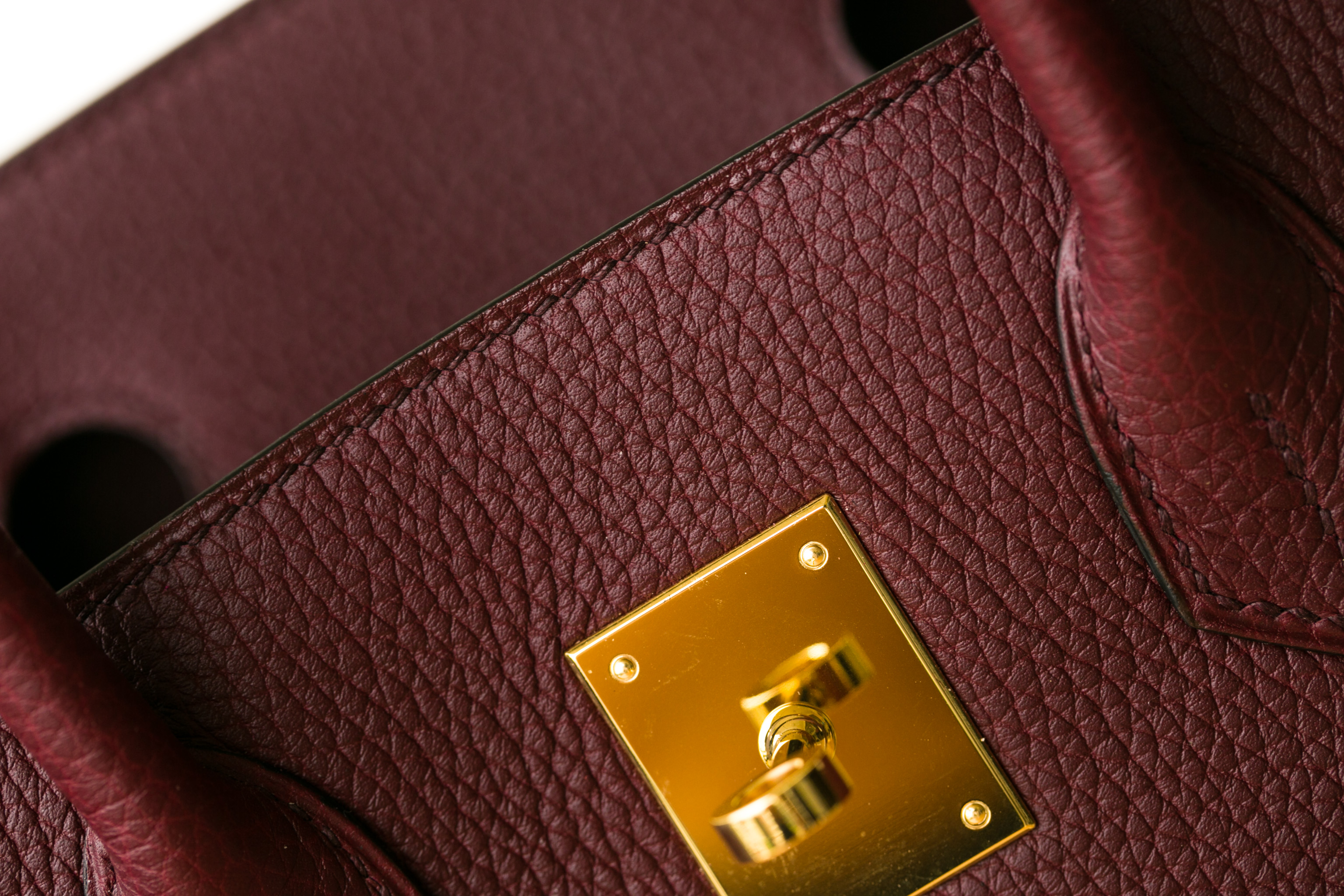Hermes Birkin30cm 爱马仕CK55爱马仕红 原厂togo牛皮铂金包 金扣