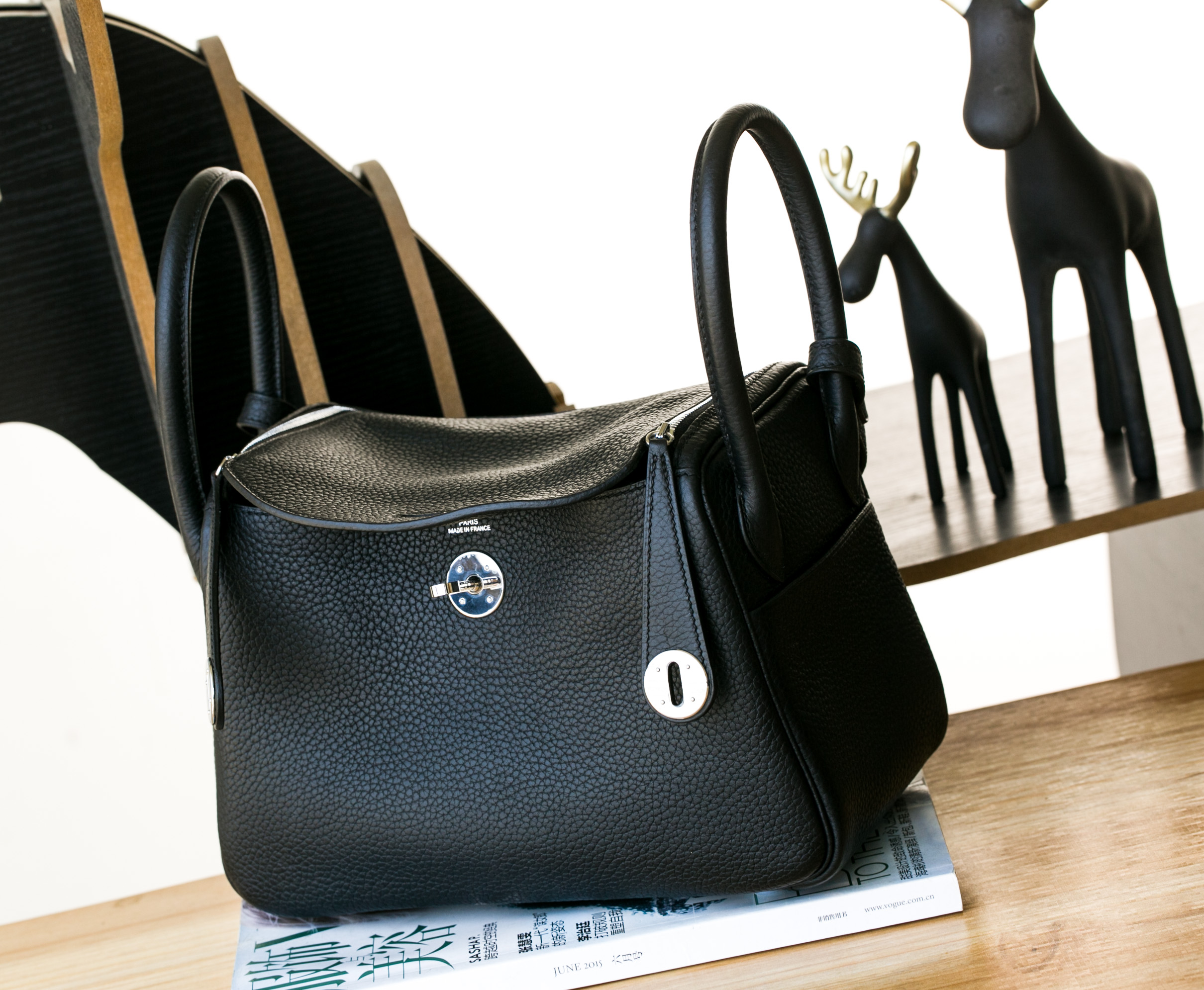 爱马仕琳迪包价格 Hermes CK89黑色原产togo牛皮Lindy包26cm