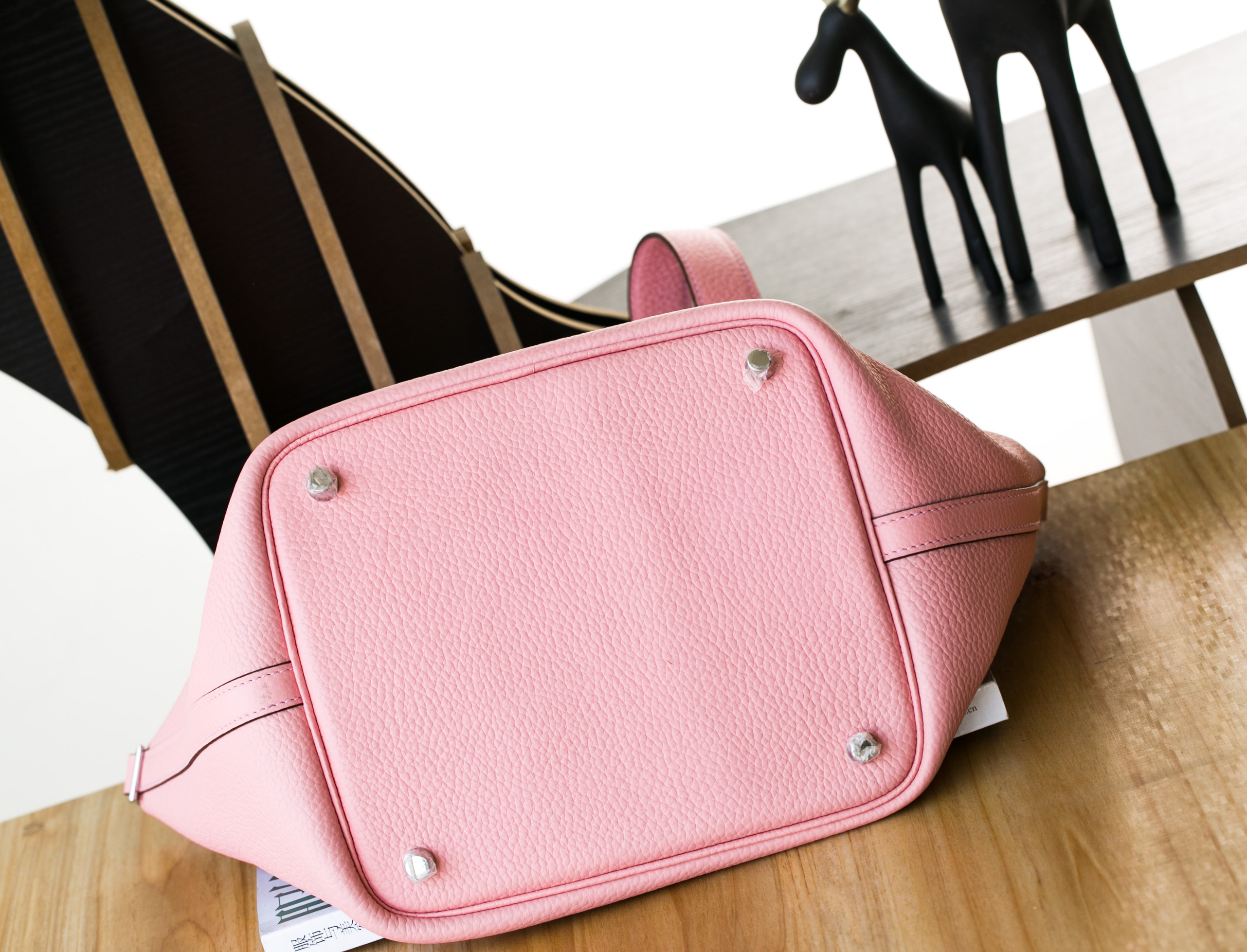 爱马仕包包官网 Hermes Picotin 22cm 1Q奶昔粉原厂TC皮菜篮包