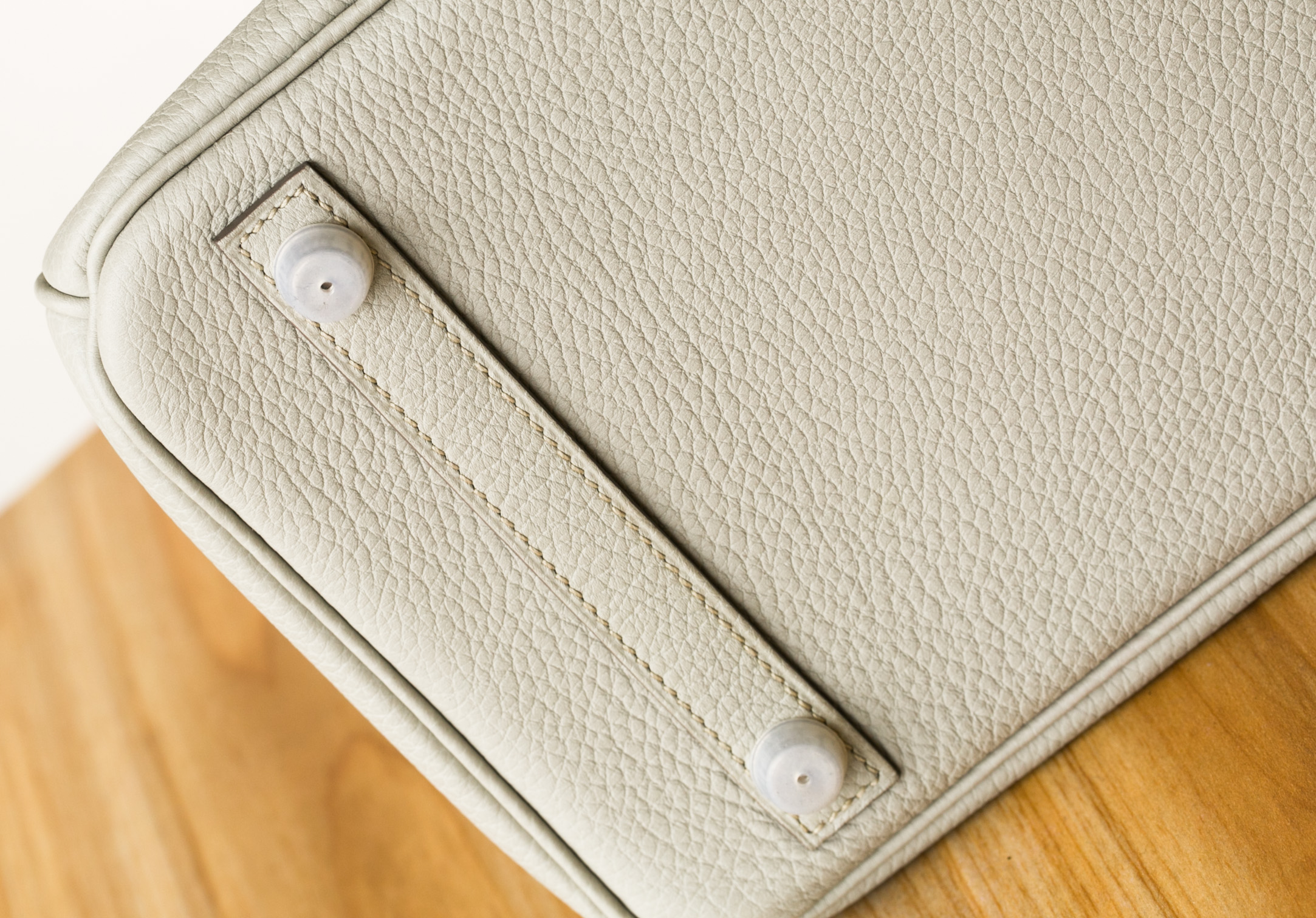 Hermes爱马仕铂金包 1F珍珠灰原厂顶级togo牛皮Birkin30cm