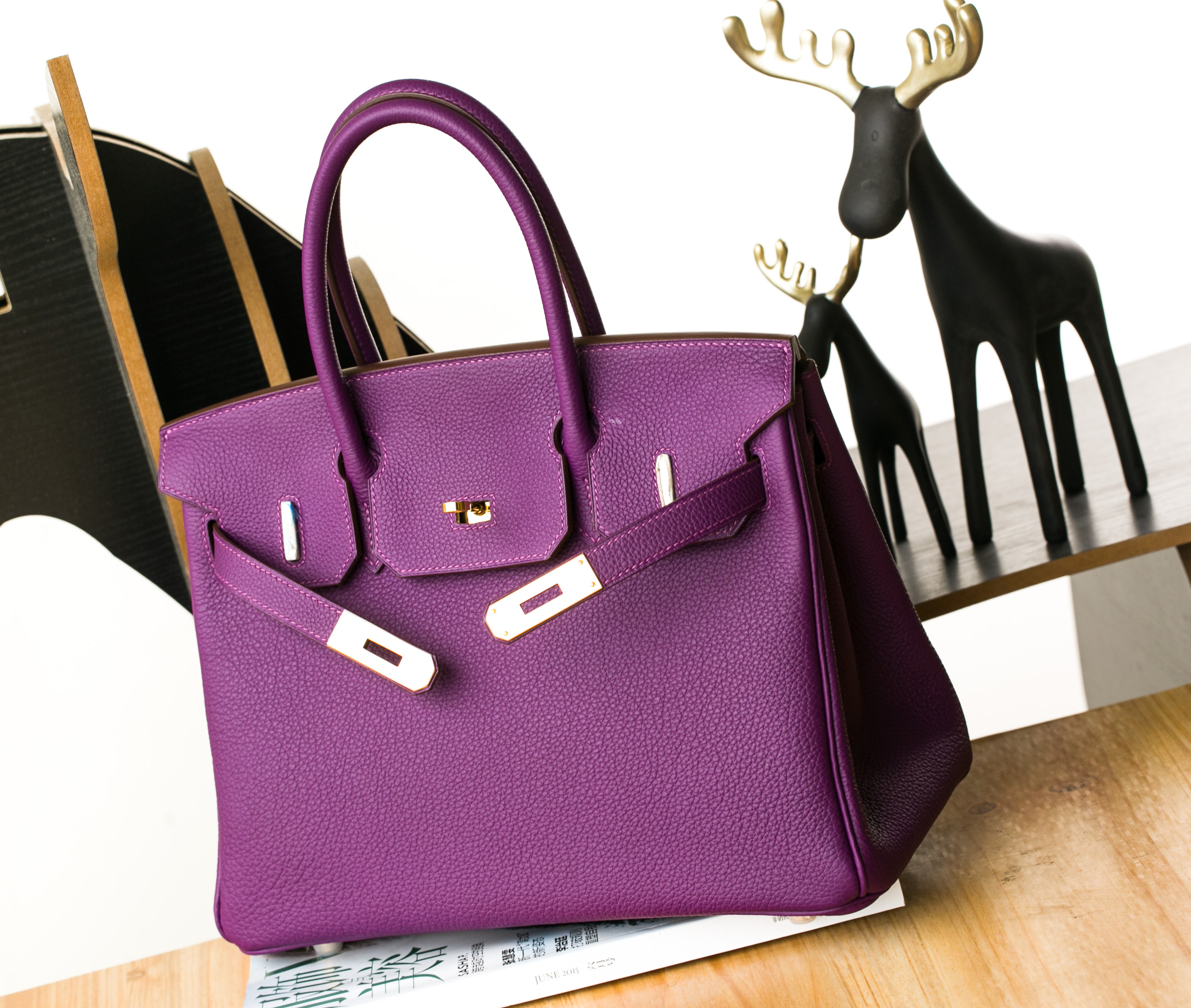 Hermes Birkin 25CM P9海葵紫 Togo皮 金扣银扣现货