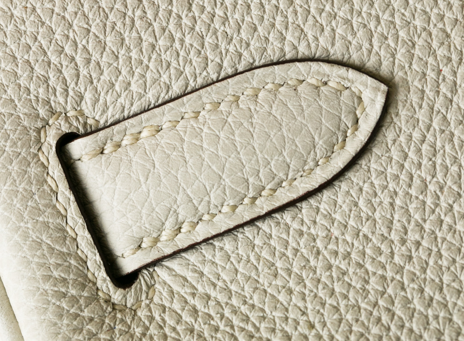 Hermes爱马仕3C羊毛白原厂togo牛皮Birkin30铂金包包 银扣