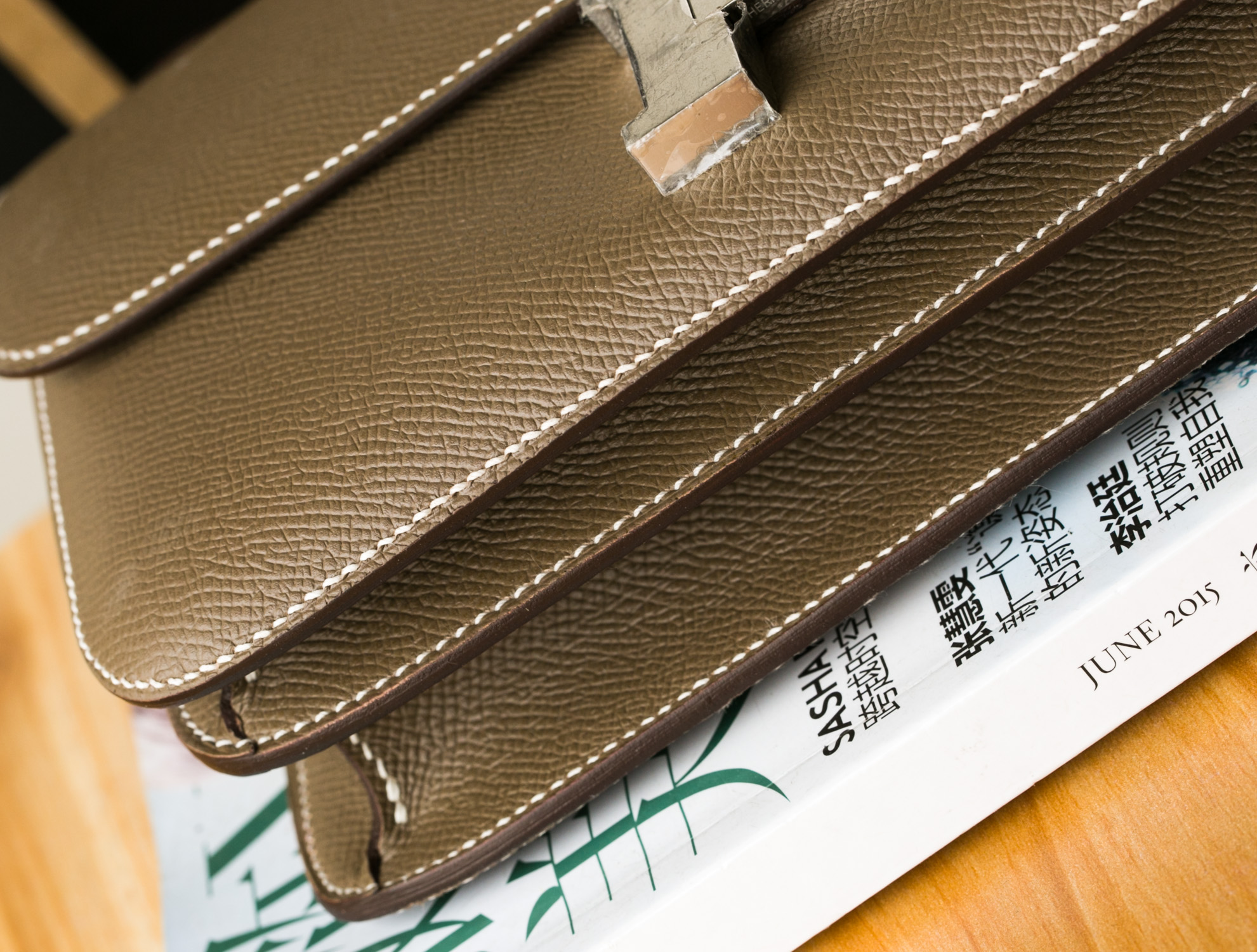 爱马仕空姐包价格 Hermes Constance26cm CK18大象灰进口epsom牛皮