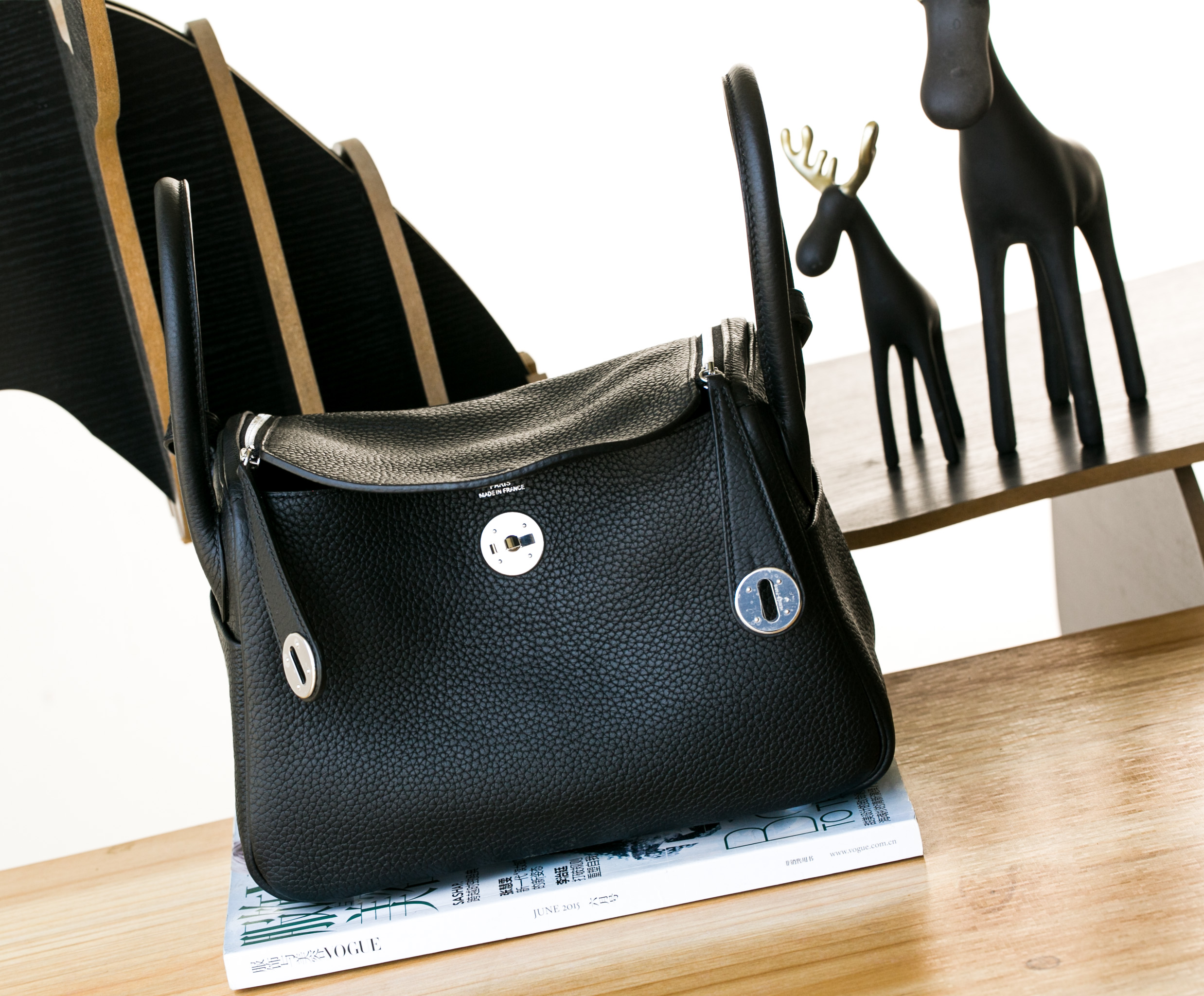 爱马仕琳迪包价格 Hermes CK89黑色原产togo牛皮Lindy包26cm