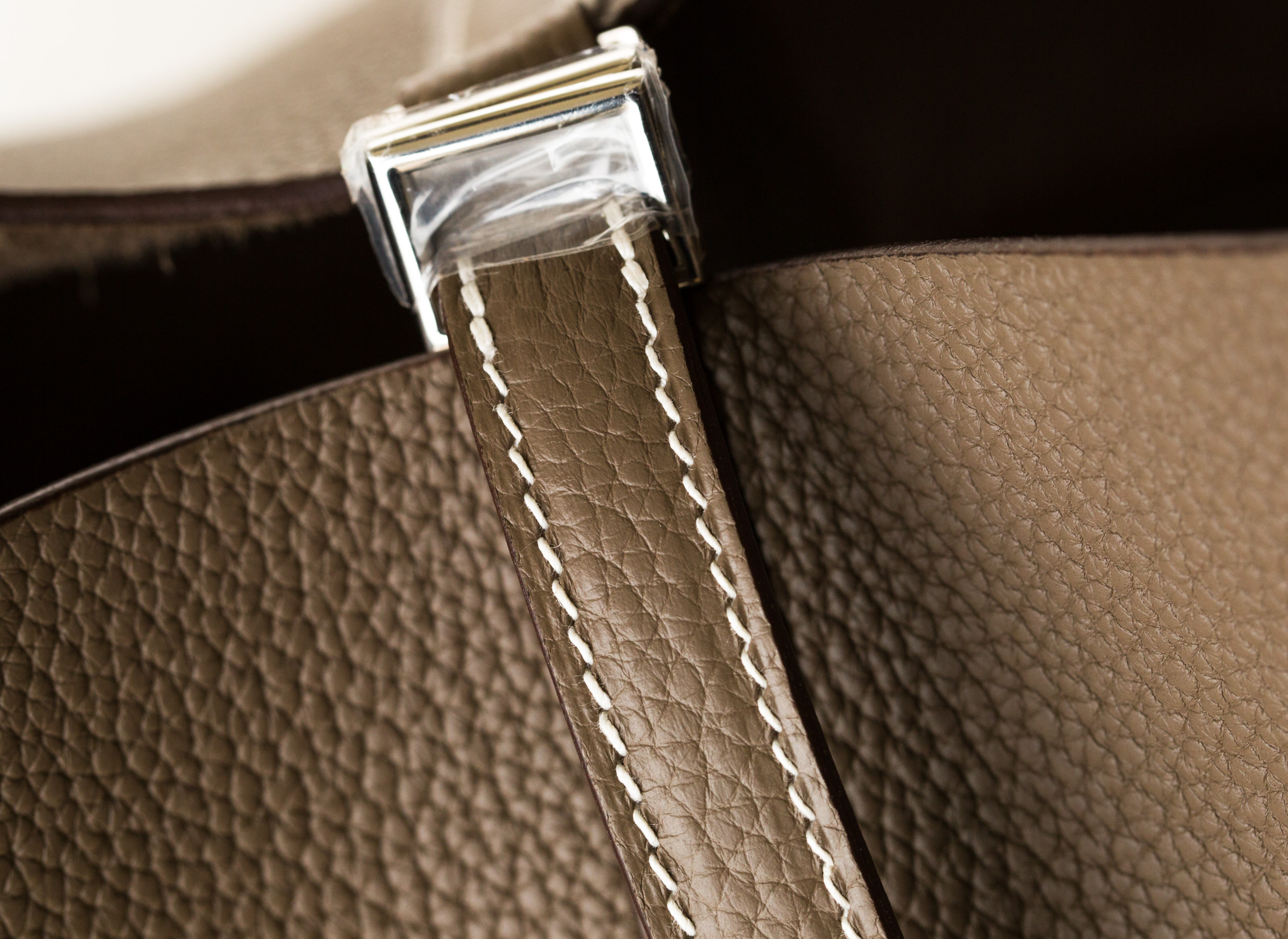 爱马仕包包官网 Hermes Picotin 22cm 大象灰原厂tc牛皮水桶包