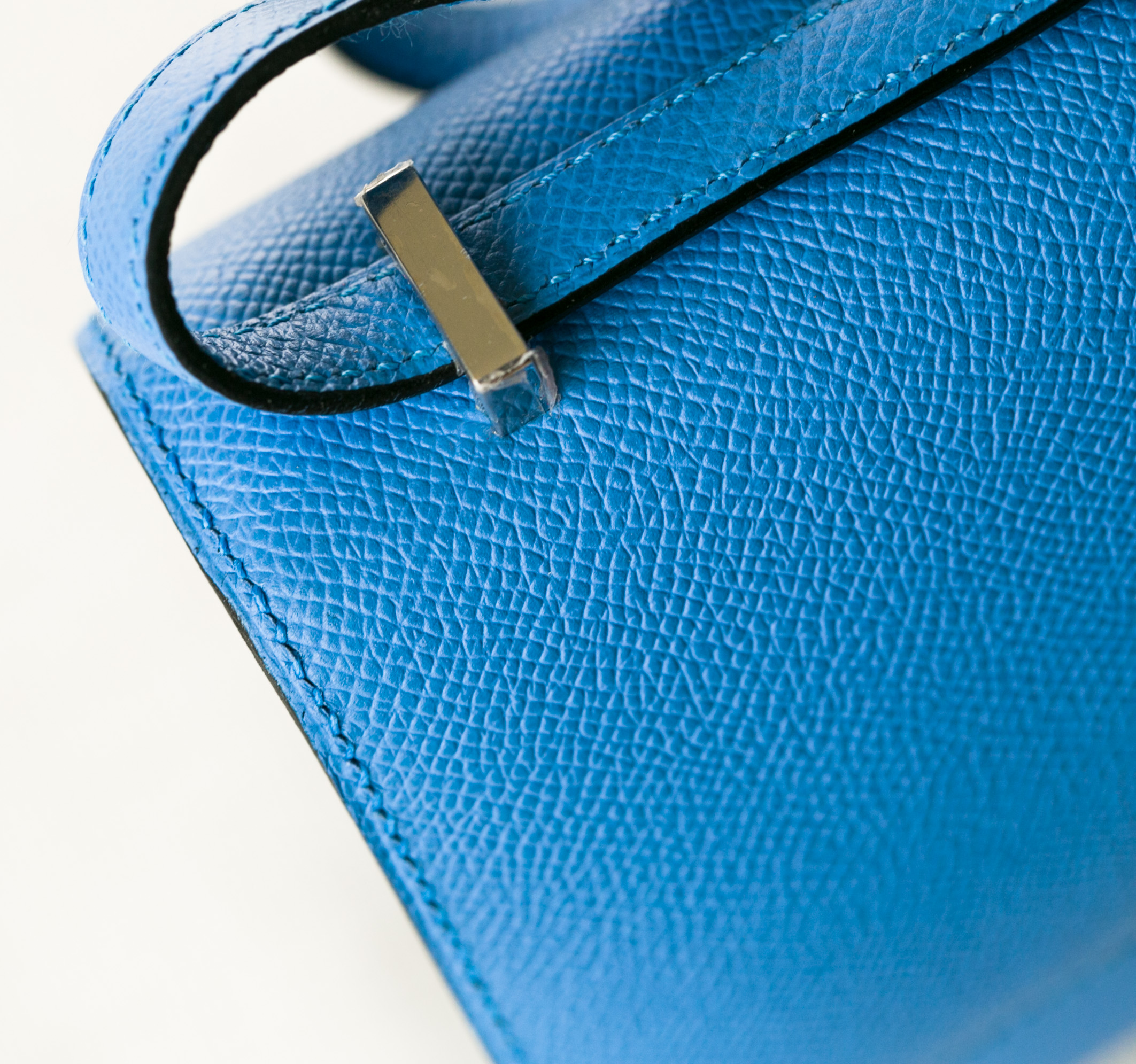 爱马仕包包官网 Hermes Constance 26cm 2T天堂蓝epsom皮空姐包