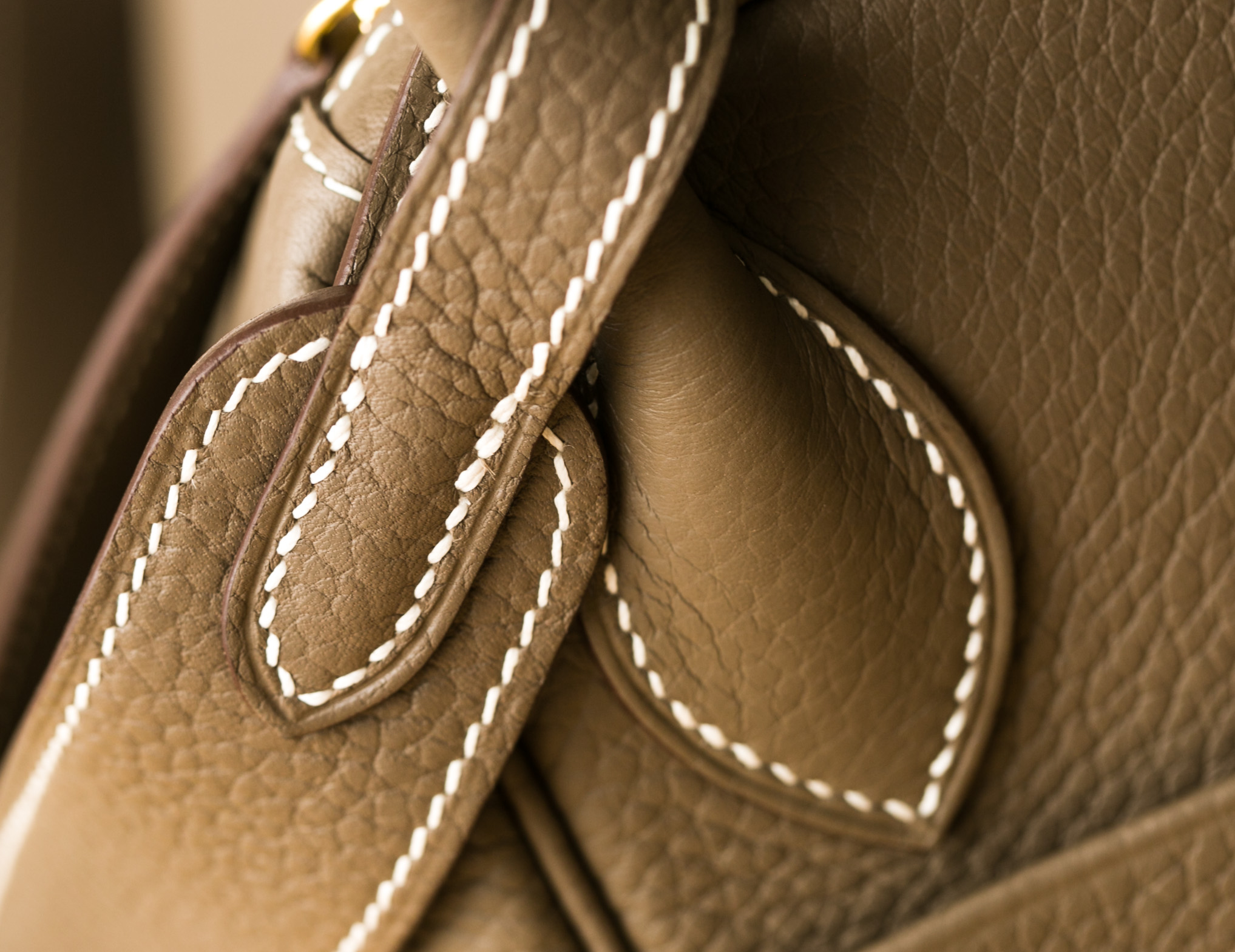 爱马仕琳迪包 Hermes Lindy30cm CK18大象灰进口togo牛皮 金扣
