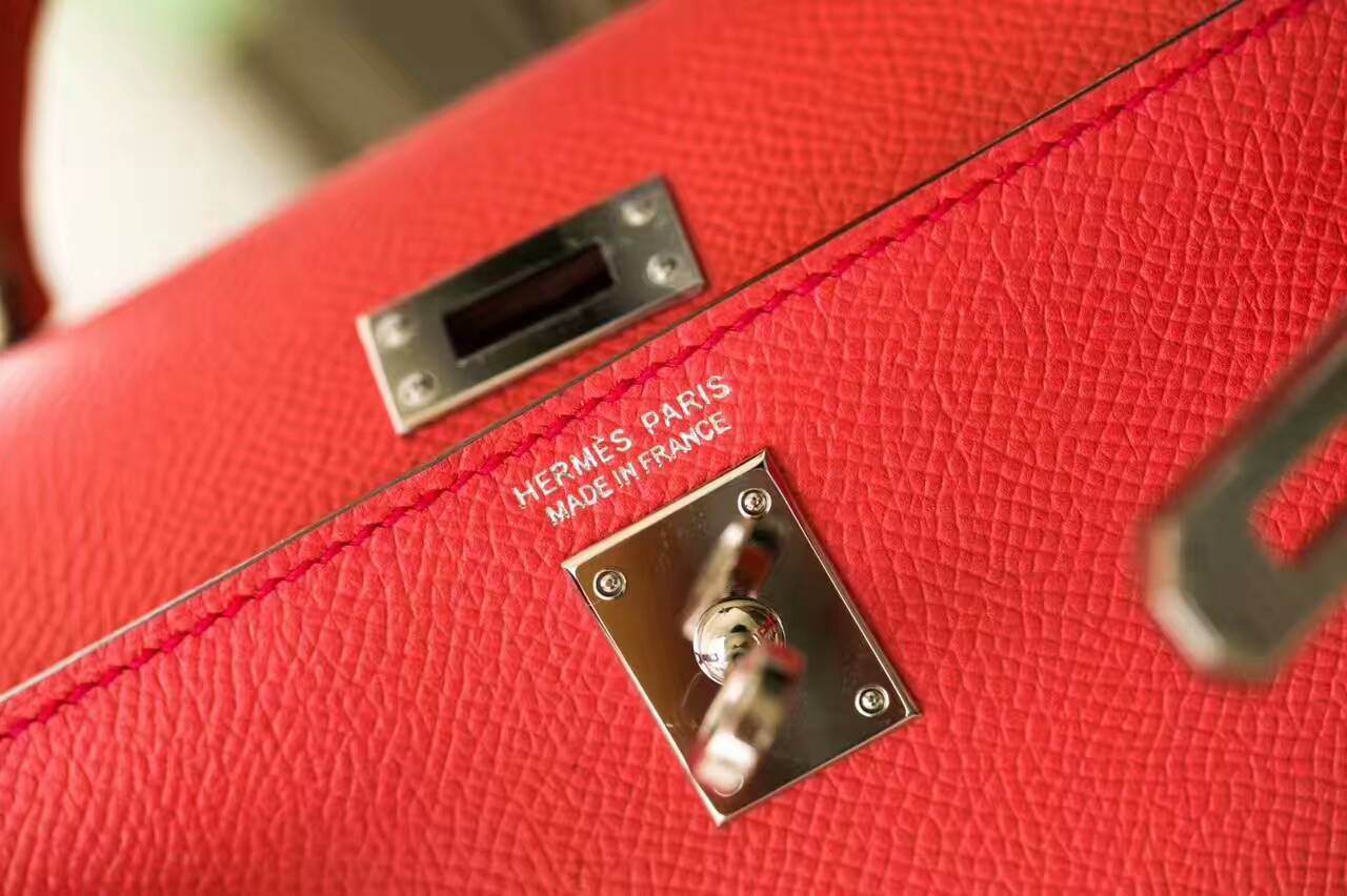 爱马仕女包价格 Hermes 火烈鸟粉原厂epsom牛皮Minikelly迷你凯莉包18cm