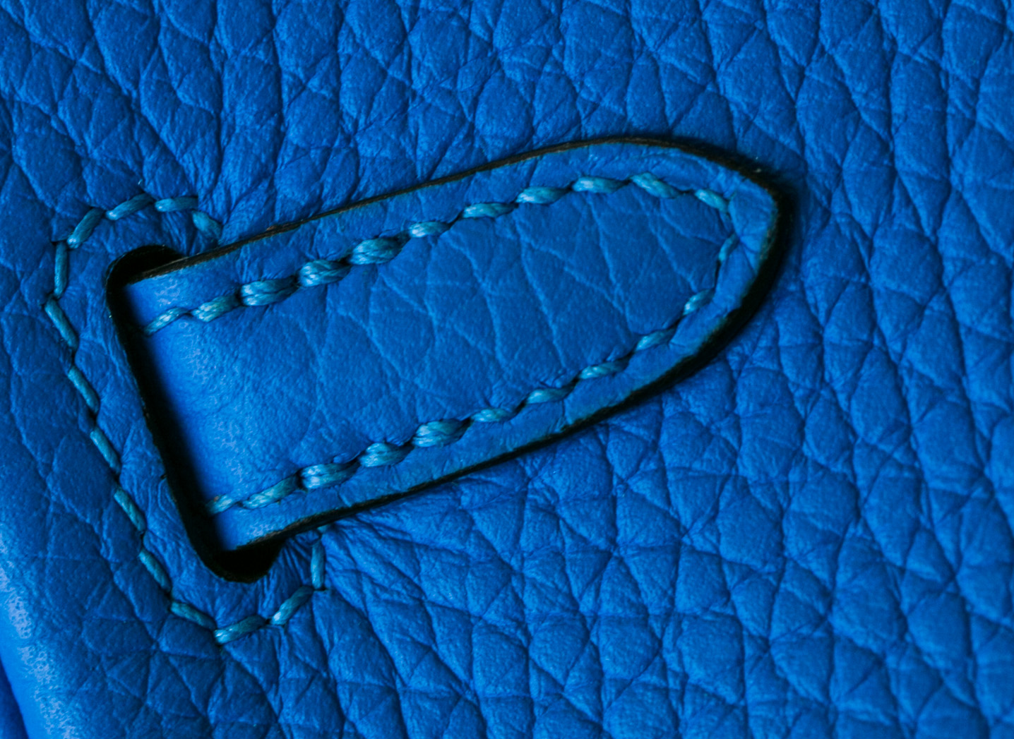 爱马仕Birkin包包 Hermes T7水妖蓝原厂TC牛皮铂金包25cm