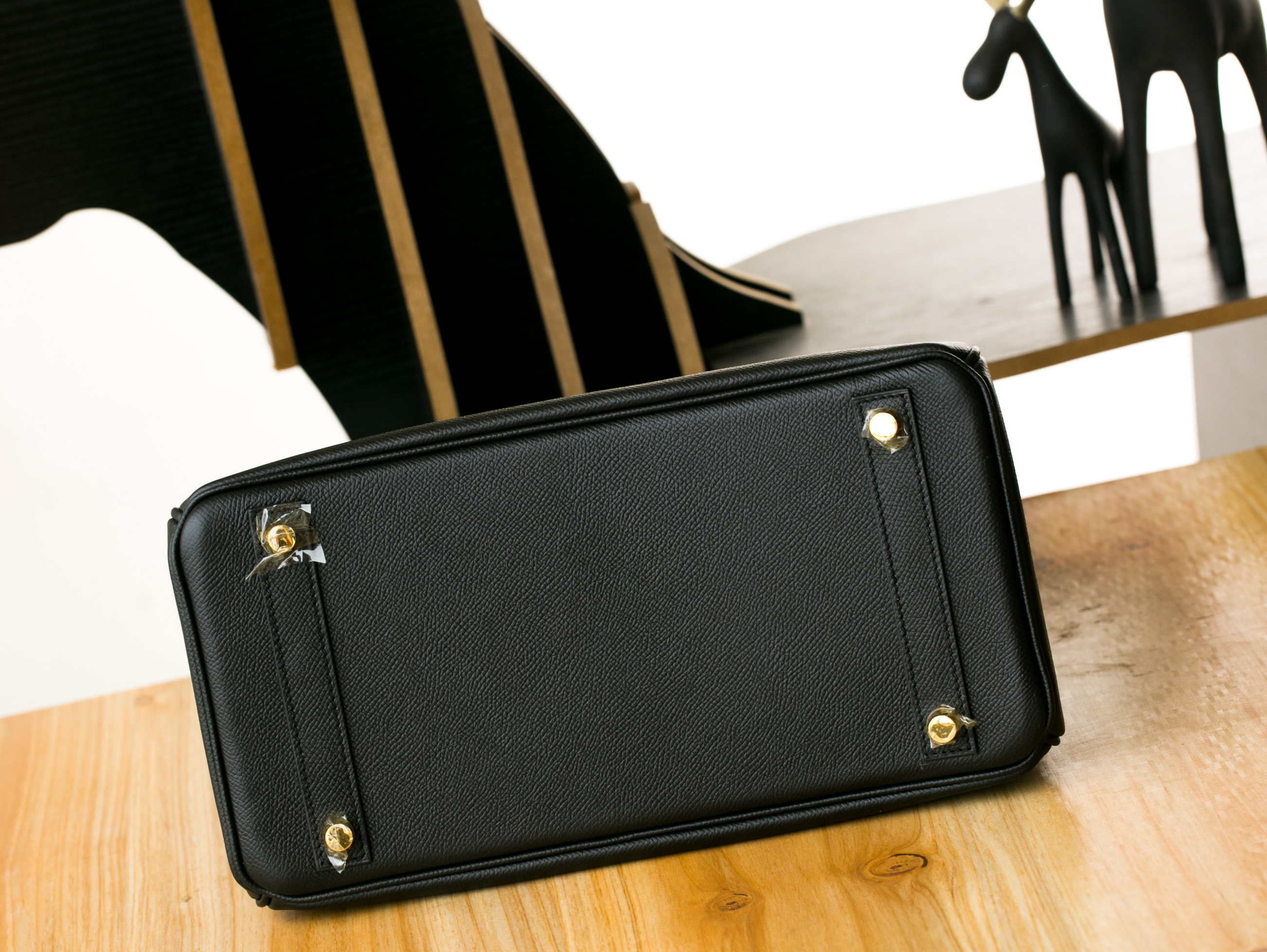 爱马仕Birkin包 Hermes CK89黑色原厂 epsom牛皮铂金包30cm