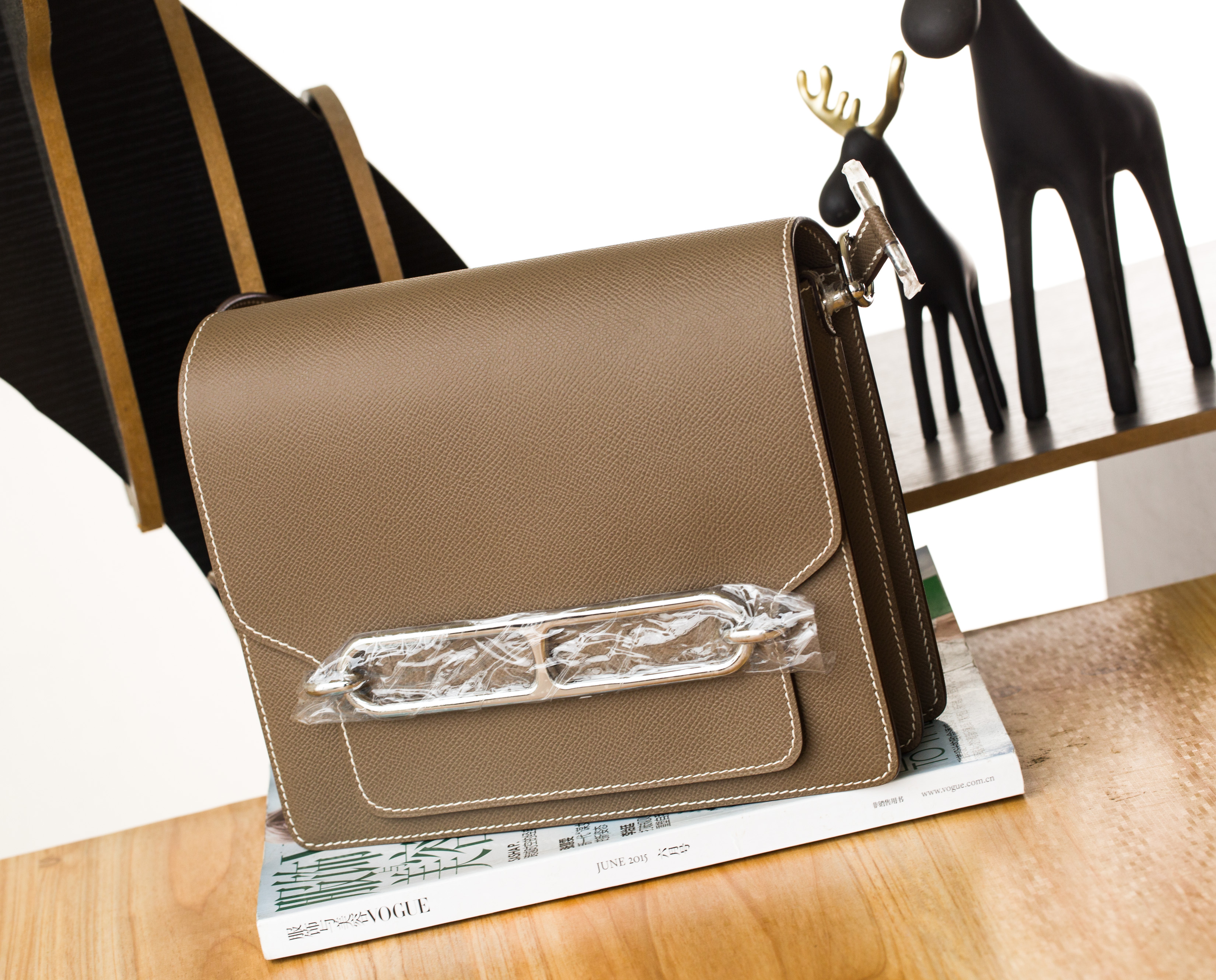Hermes Roulis 23cm 爱马仕CK18大象灰原厂epsom牛皮猪鼻子包