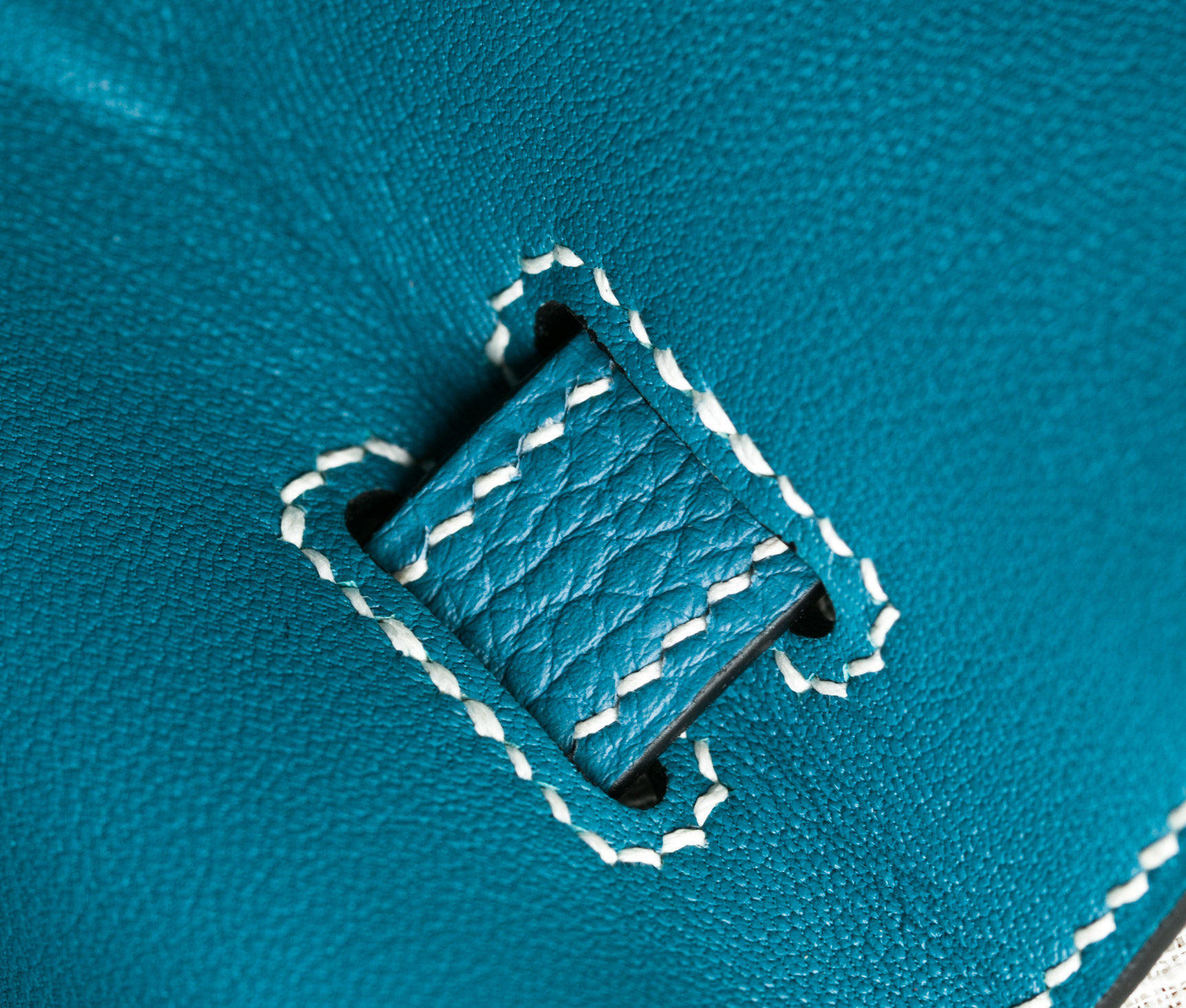 爱马仕铂金包价格 Hermes 75牛仔蓝原厂togo牛皮Birkin30女包