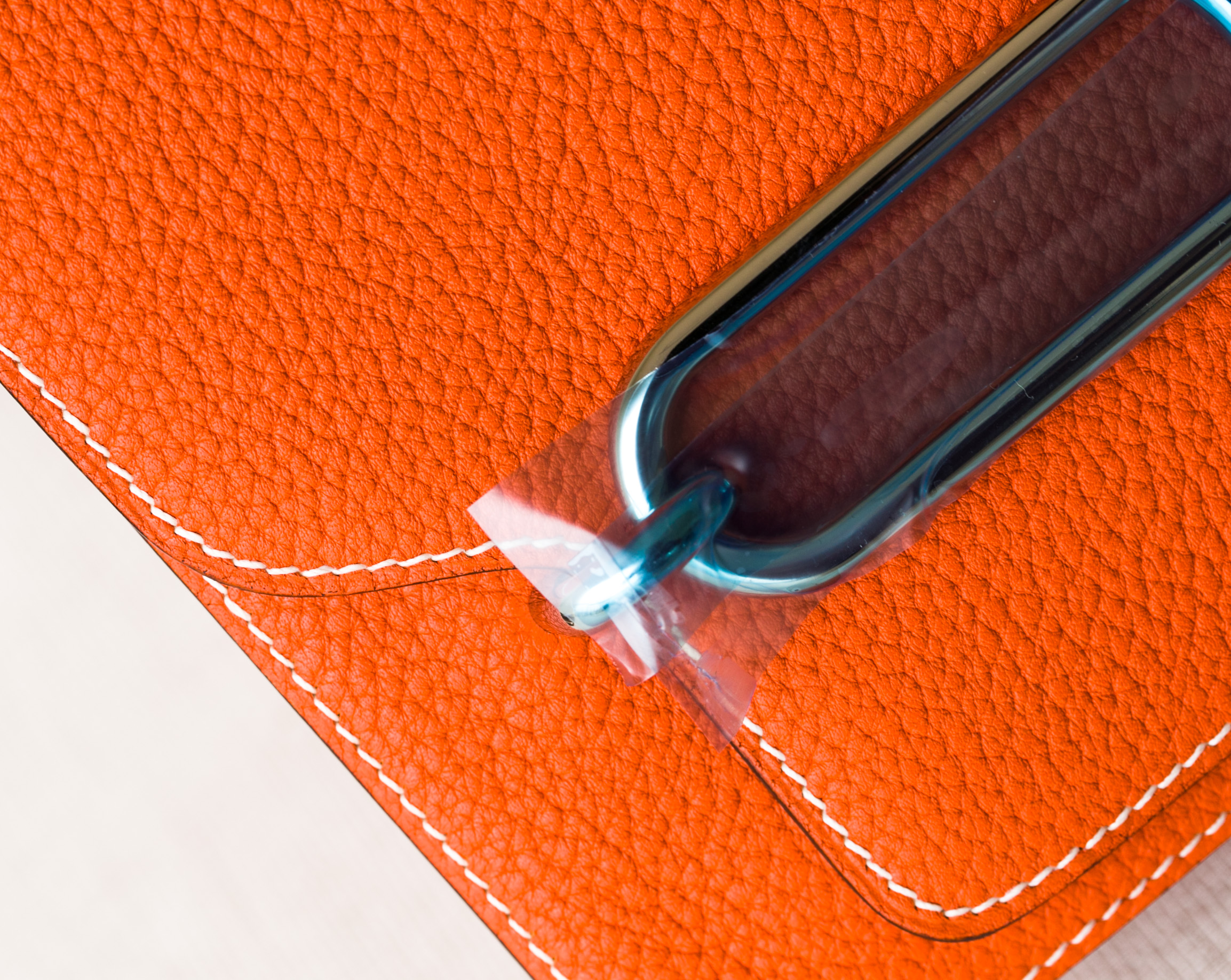 爱马仕女包价格 Hermes Roulis 23cm 橙色原厂TC牛皮猪鼻子包