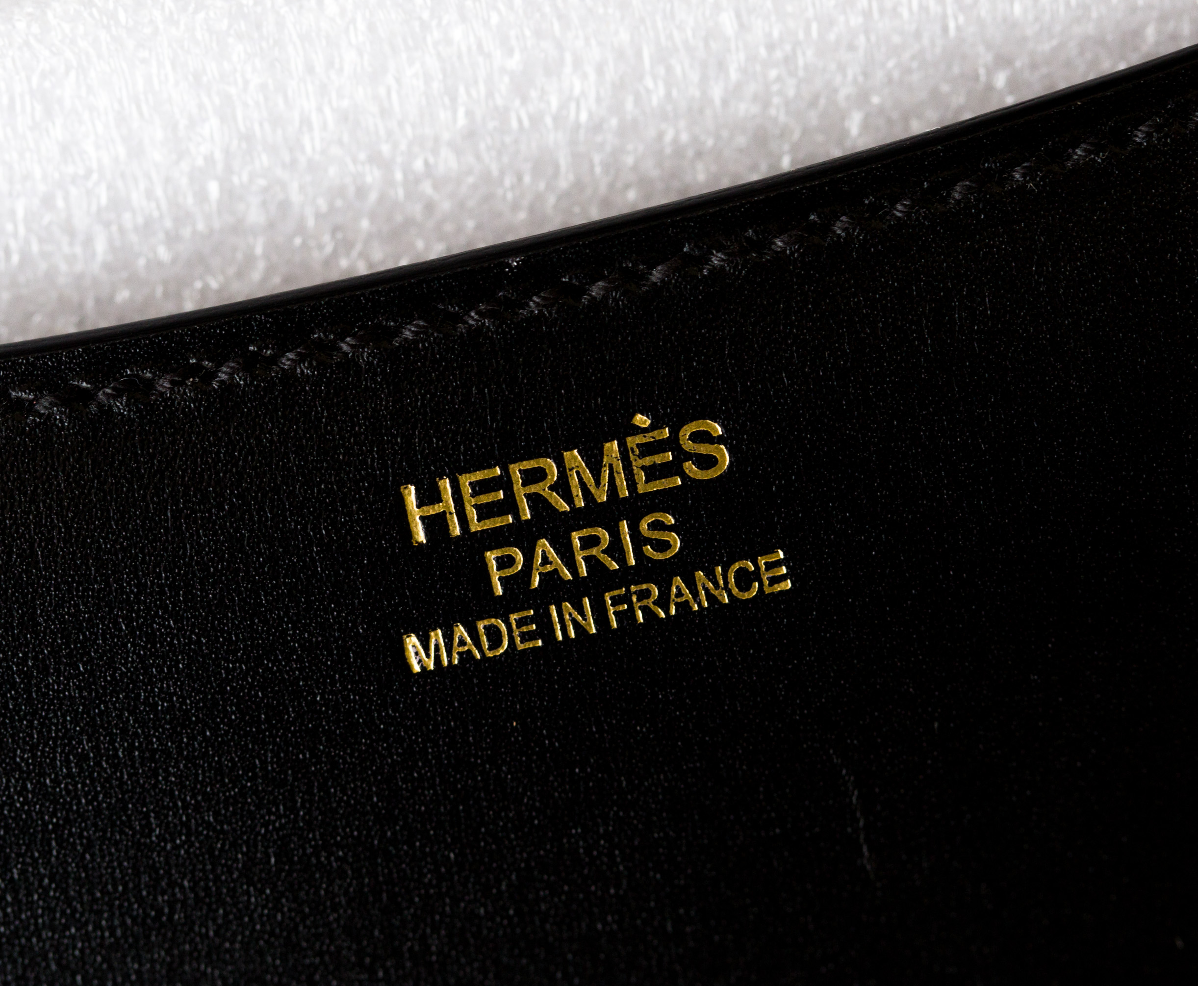 爱马仕空姐包新款 Hermes Constance 24cm 黑色进口box牛皮
