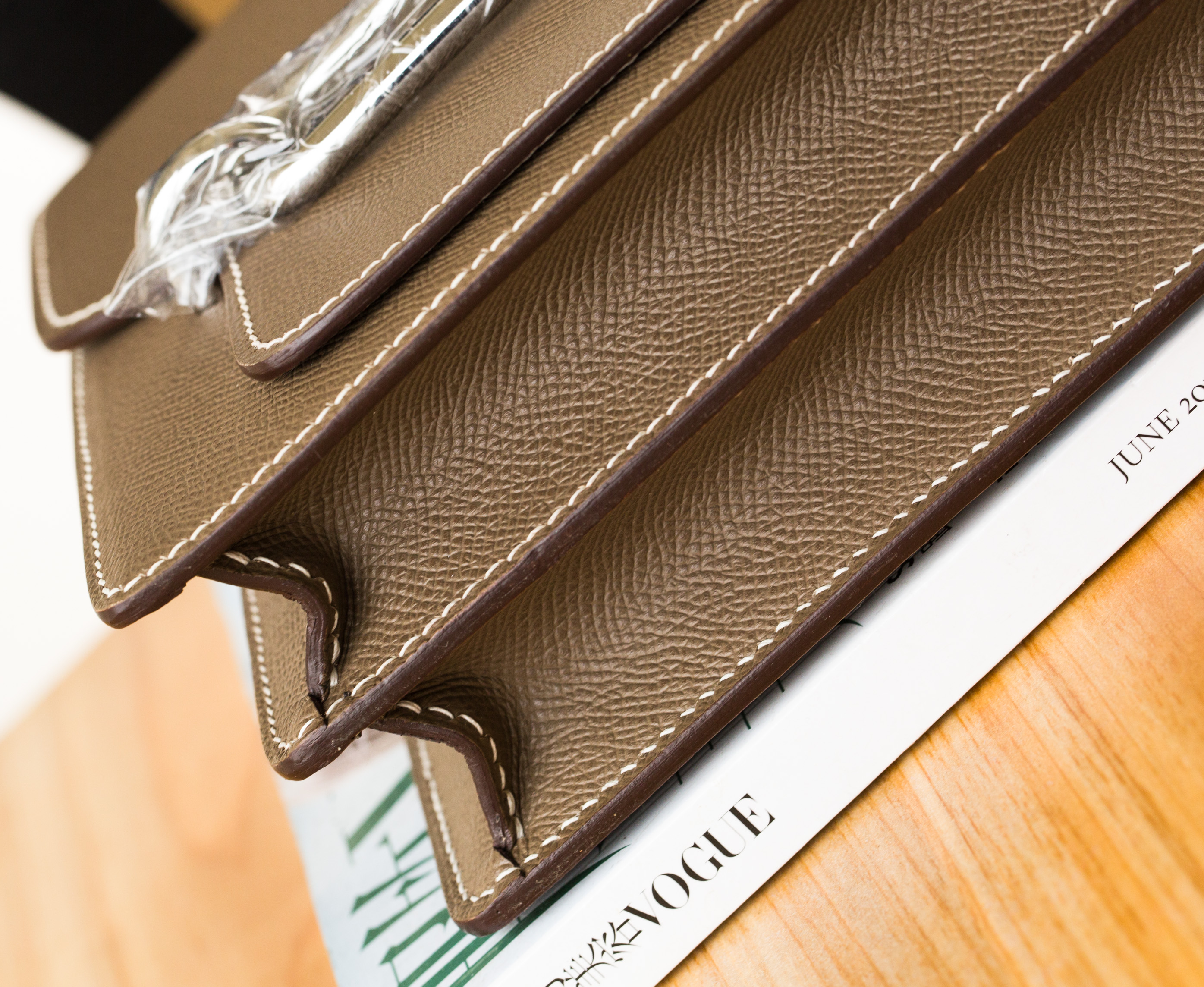 Hermes Roulis 23cm 爱马仕CK18大象灰原厂epsom牛皮猪鼻子包
