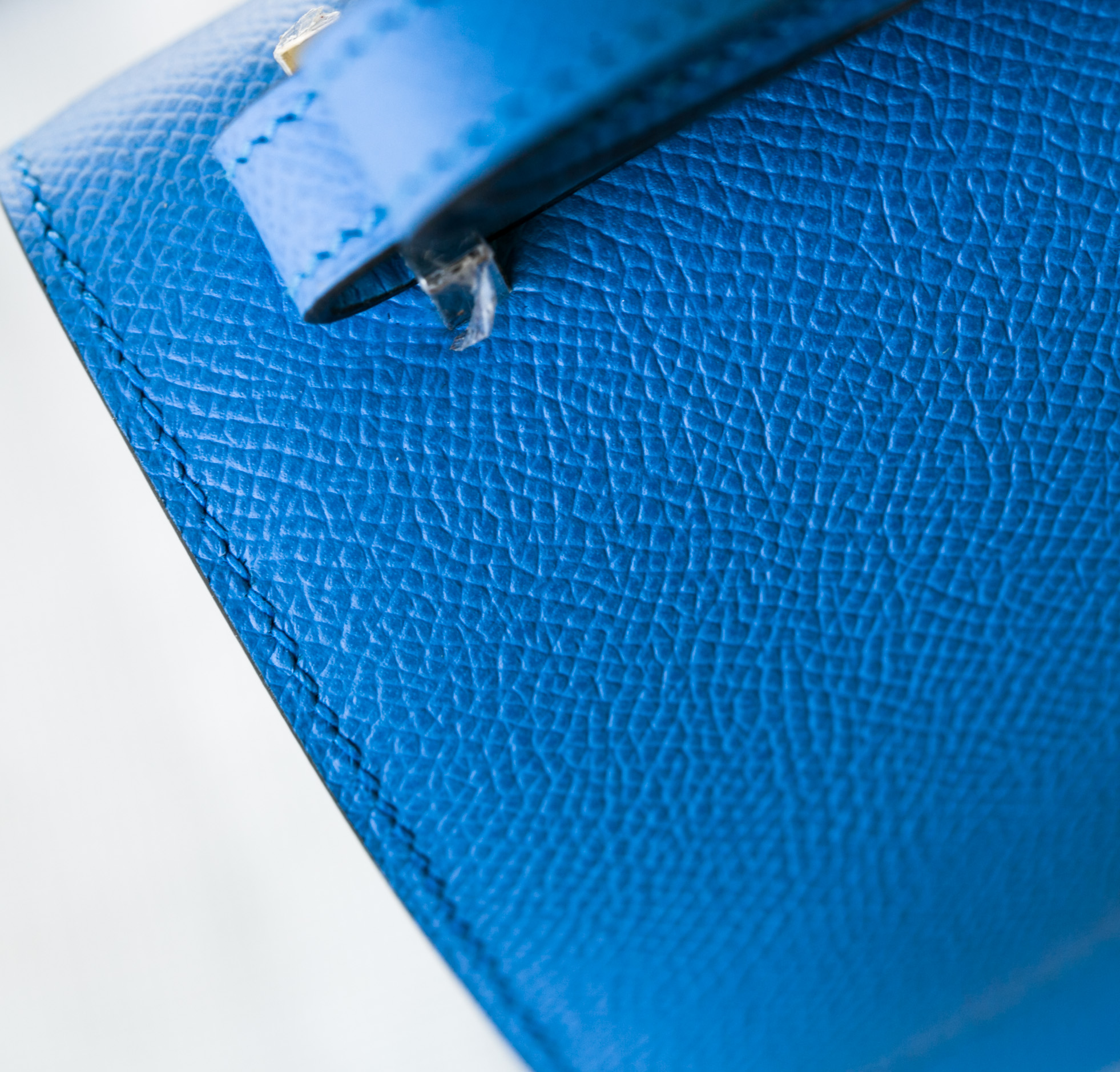 爱马仕空姐包 Hermes Constance 24cm 2T天堂蓝epsom牛皮 银扣