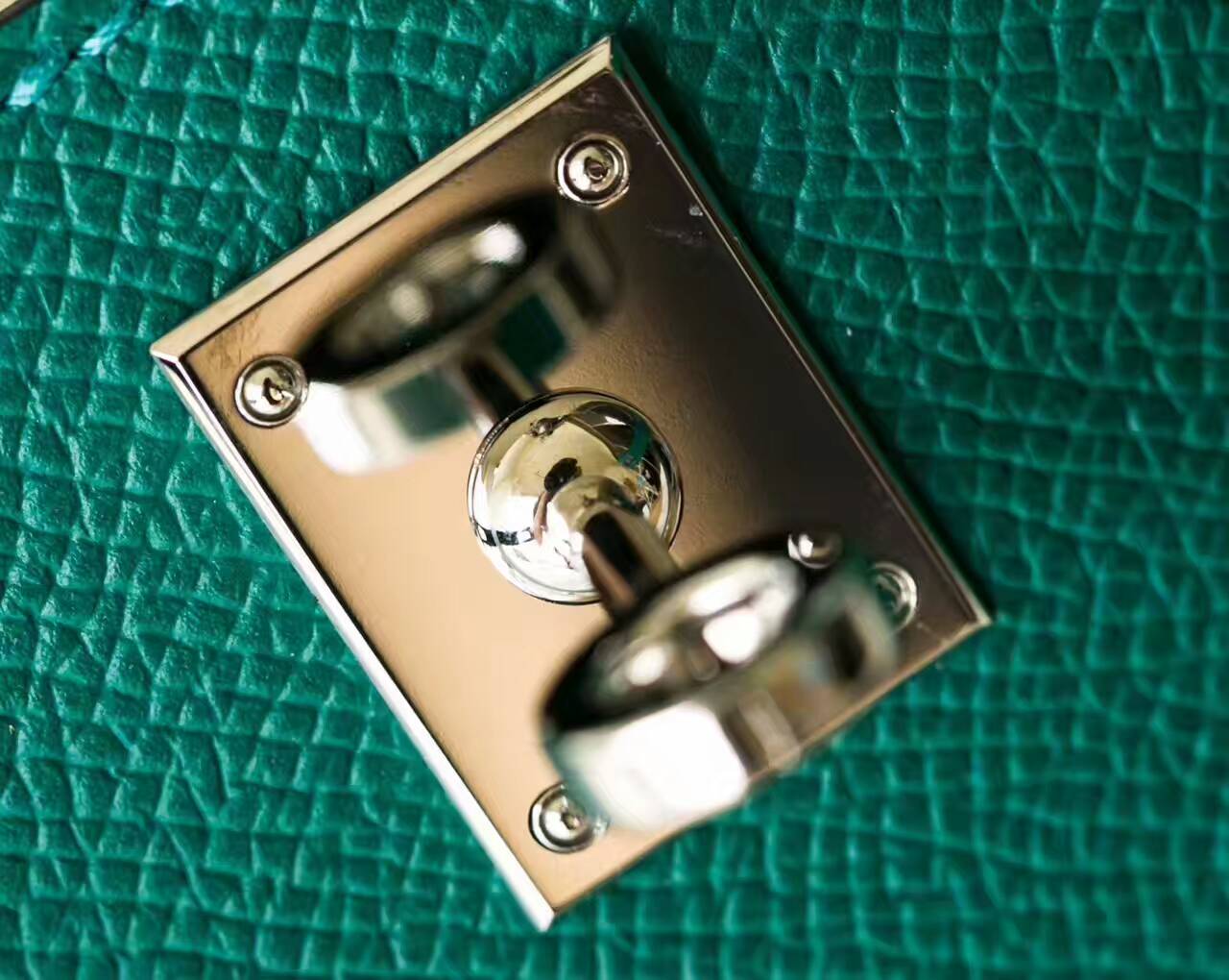 爱马仕包包官网 Hermes Minikelly 18cm Z6孔雀绿原厂epsom牛皮迷你凯莉包
