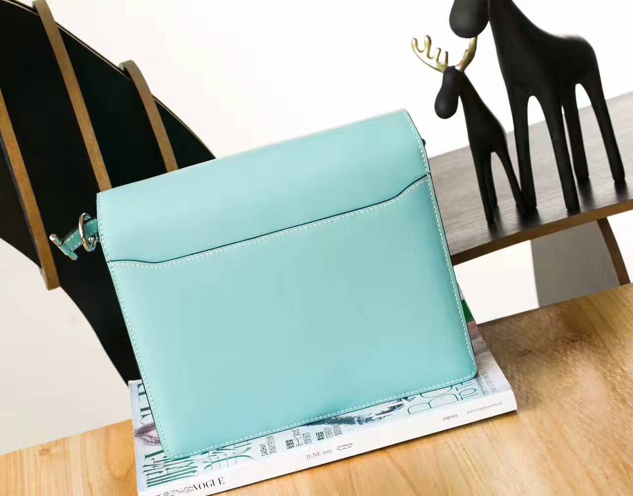 爱马仕包包价格 Hermes 3P马卡龙蓝原厂Swift皮猪鼻子包Roulis23cm