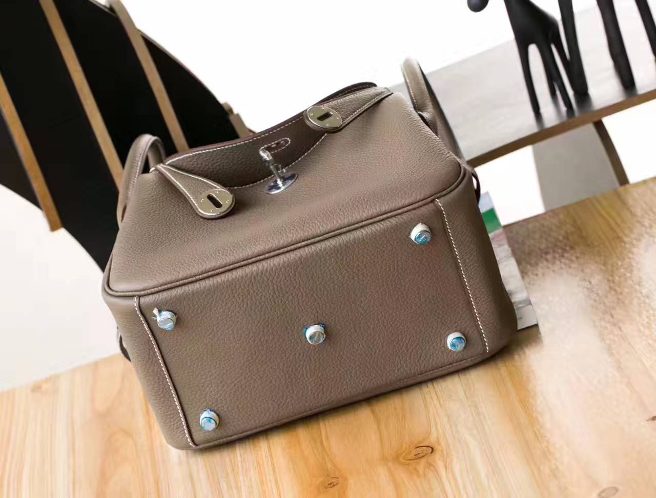 爱马仕Lindy包包 Hermes CK18大象灰原厂TC牛皮琳迪包26cm