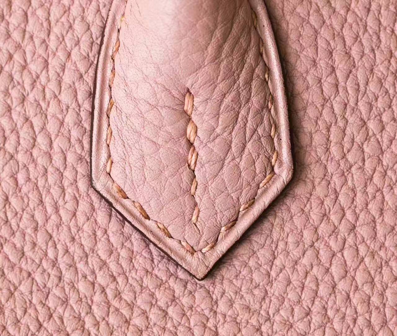 爱马仕Birkin包包 Hermes 4W紫藤色原厂togo牛皮铂金包25cm