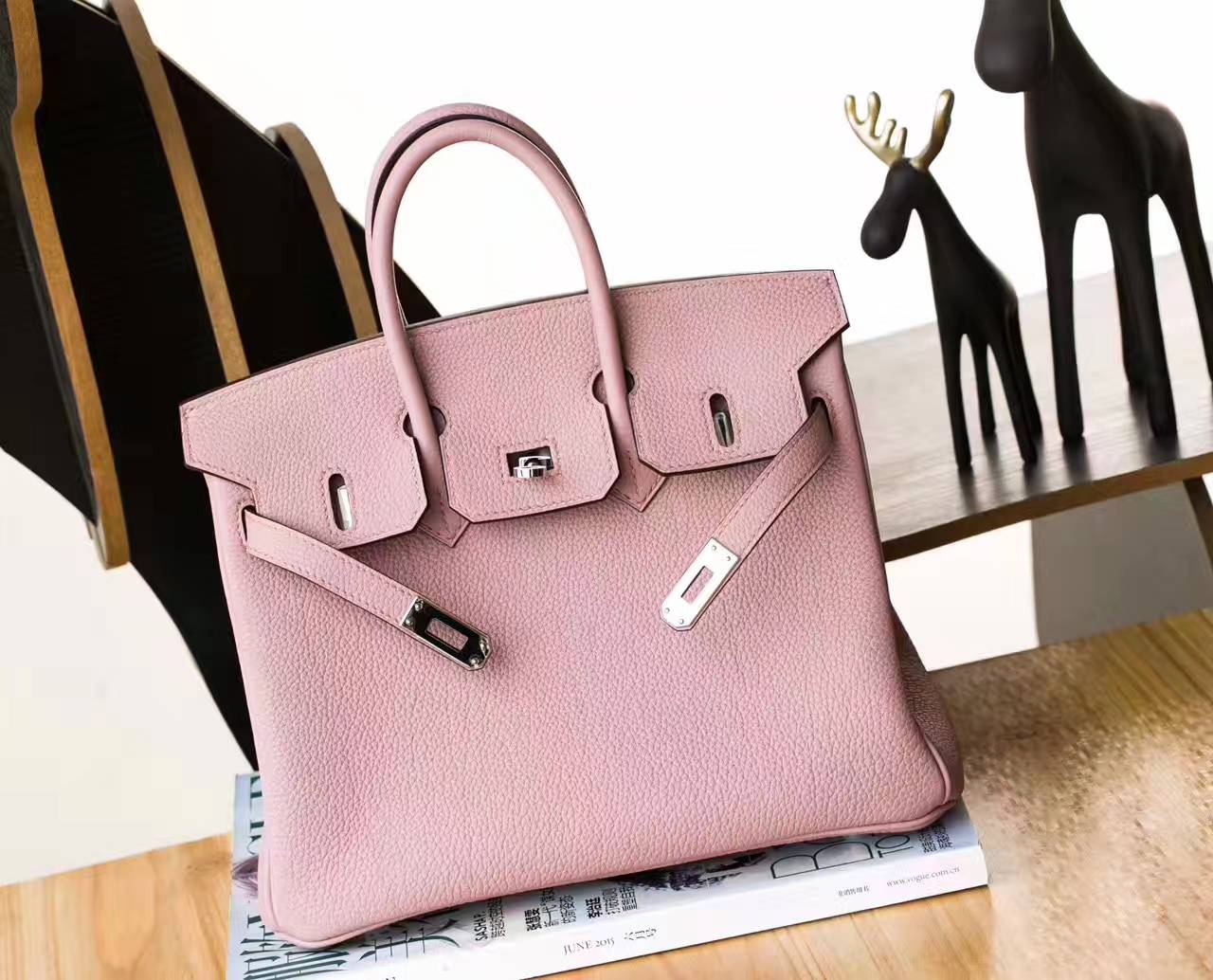 爱马仕Birkin包包 Hermes 4W紫藤色原厂togo牛皮铂金包25cm
