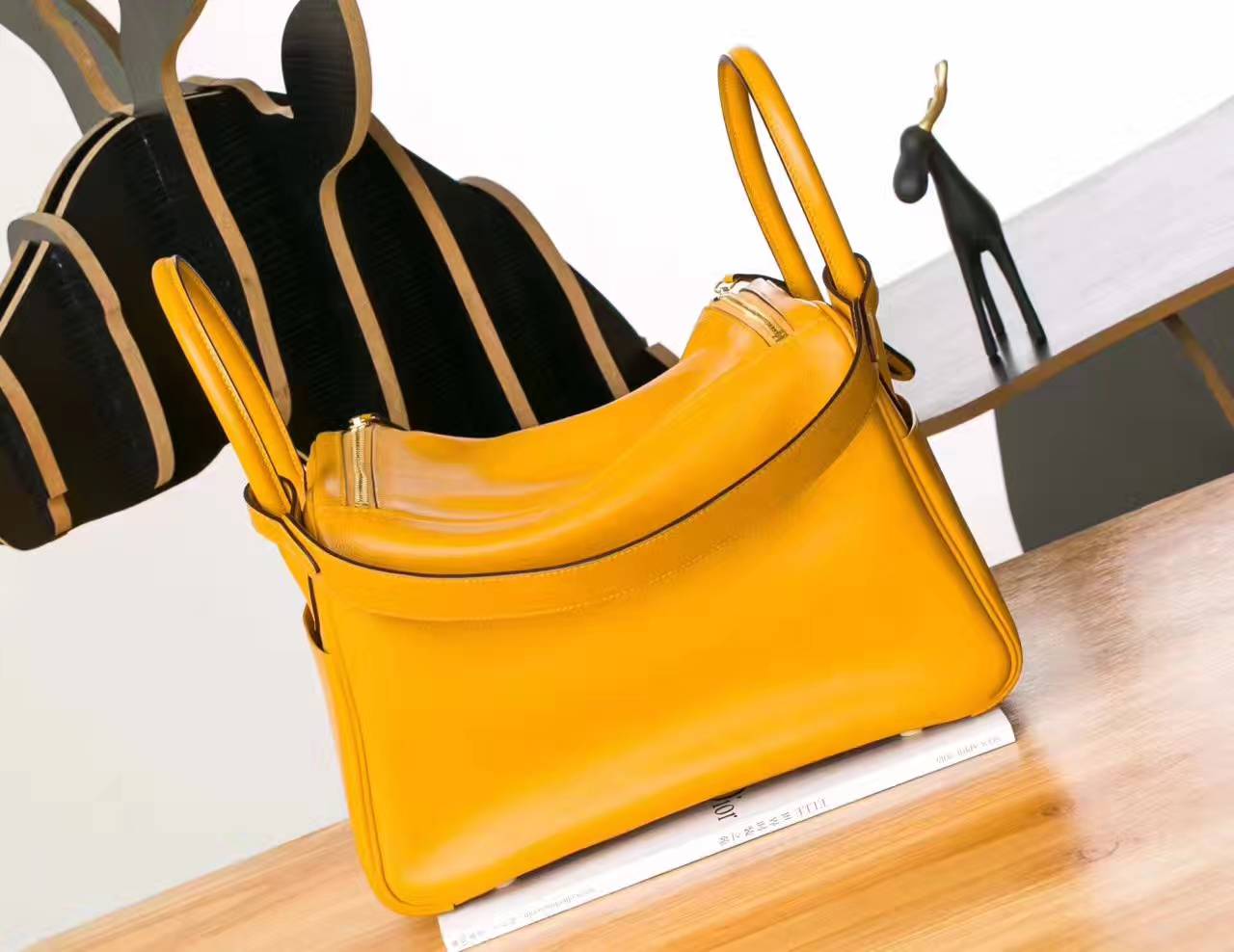 Hermes Lindy 30cm 爱马仕琳迪包 9V太阳黄原厂swift牛皮 金扣