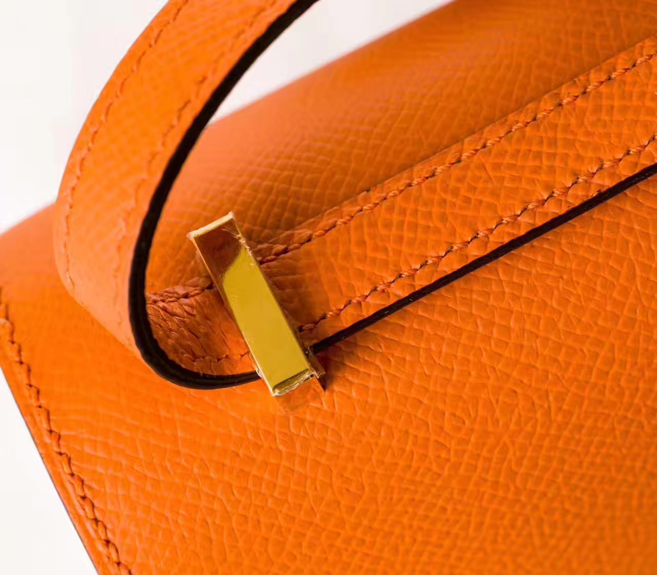 Hermes Constance 26cm 爱马仕橙色原厂Epsom牛皮康斯坦空姐包